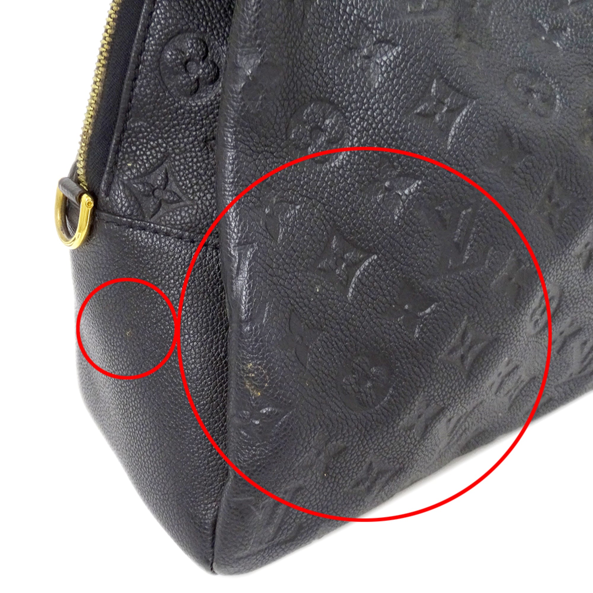 Louis Vuitton Black Galle Monogram Noir Monogram Empreinte Handbag Shoulder Bag (Pre-Owned)