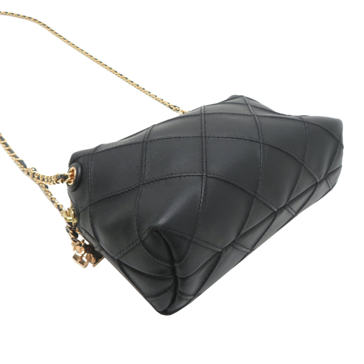 Tory Burch Black Leather Crossbody Bag Shoulder Bag (Pre-Owned)