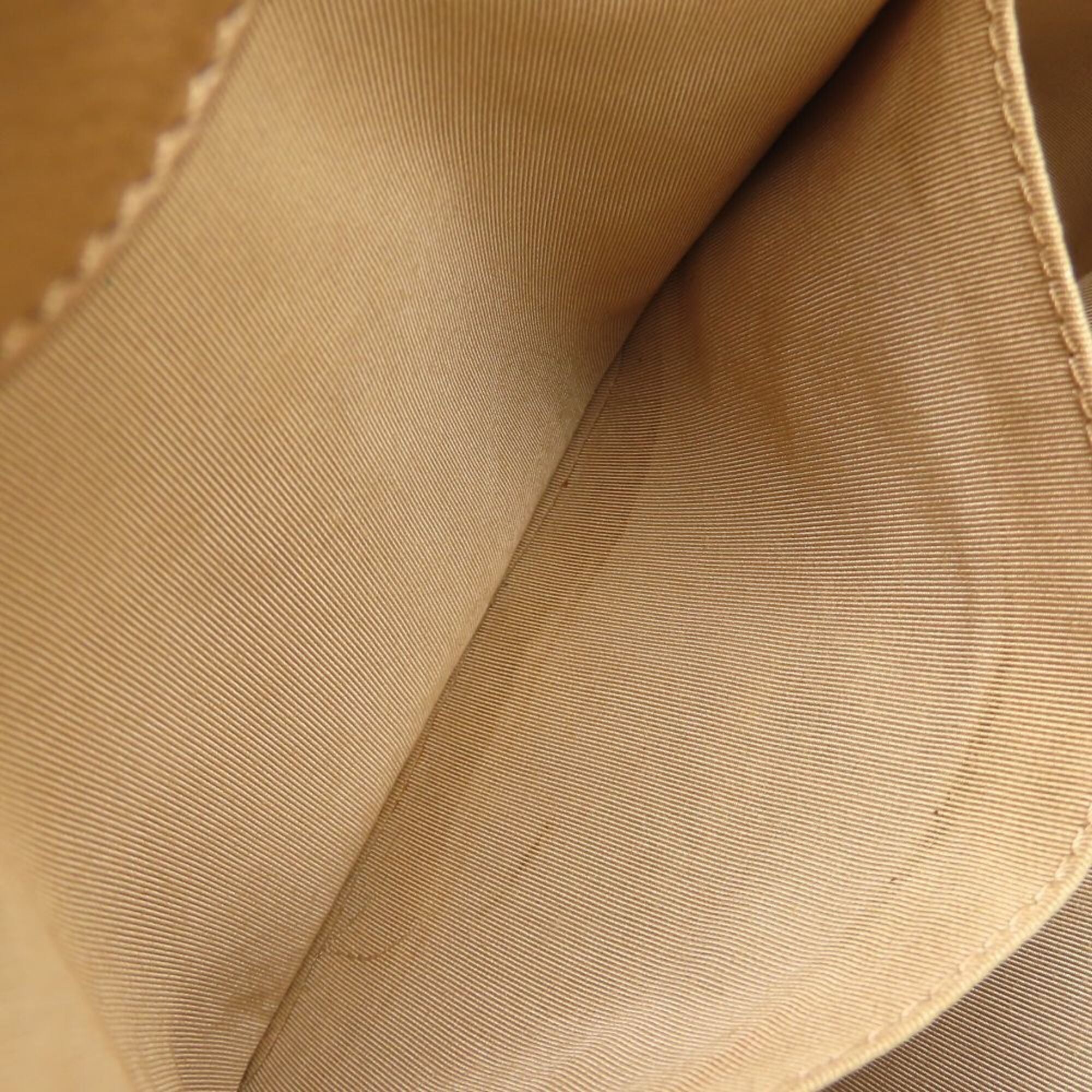 Chanel Beige Grained Calfskin Shoulder Bag Tote Bag (Pre-Owned)