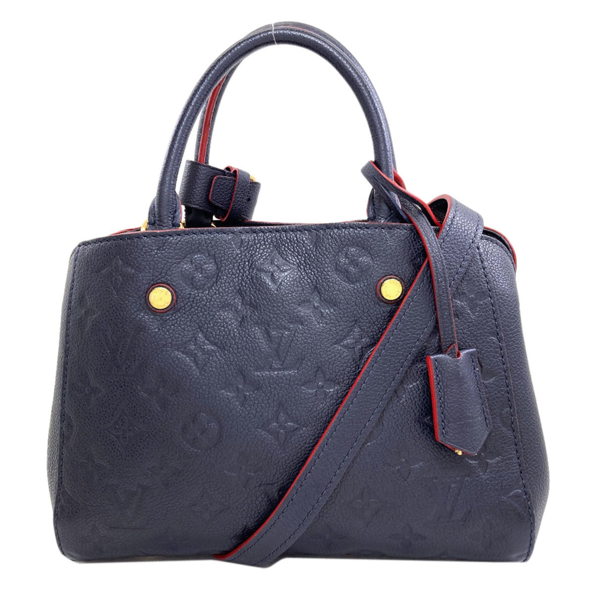Louis Vuitton Marine Rouge Monogram Empreinte Handbag (Pre-Owned)