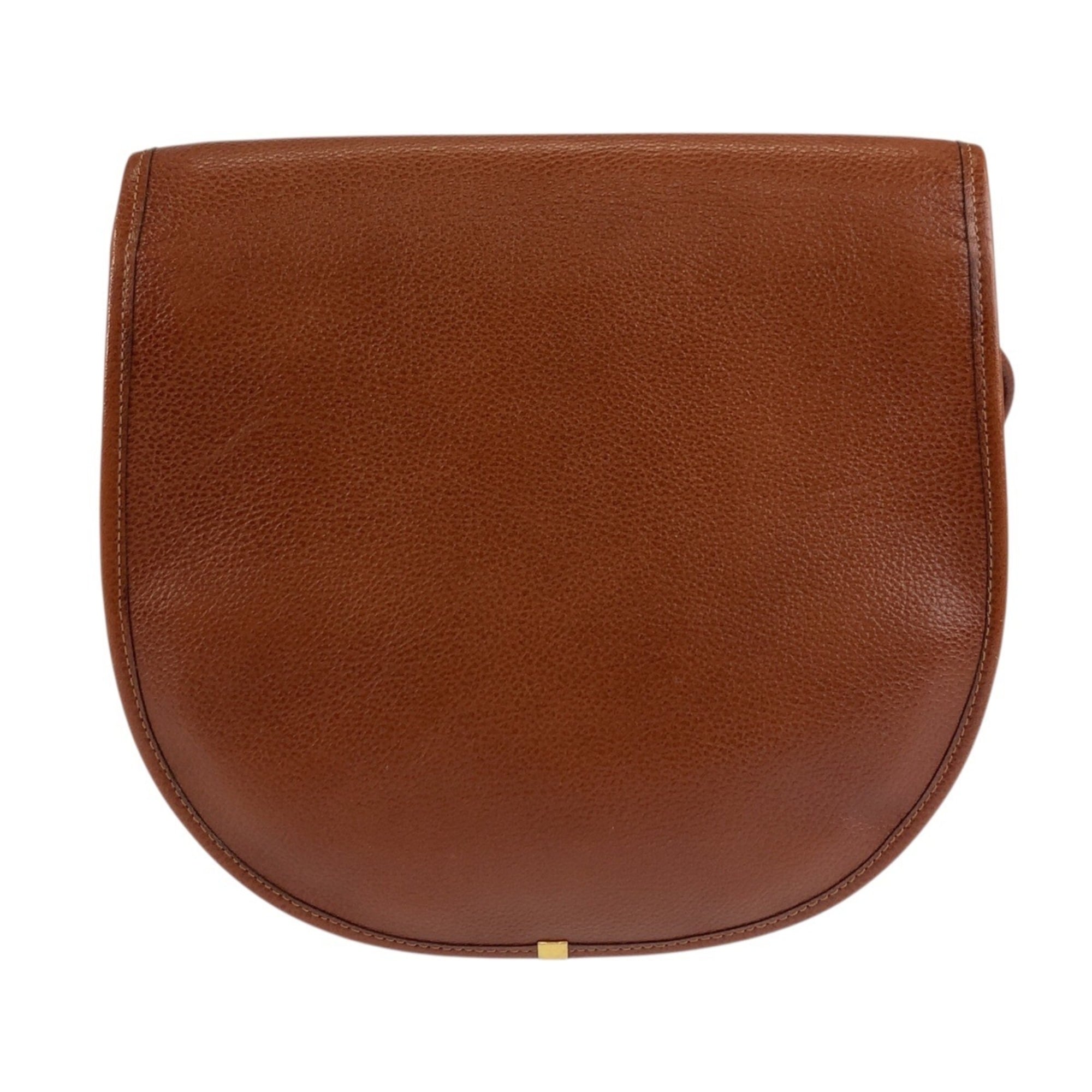 Yves Saint Laurent Brown Leather Pochette Shoulder Bag (Pre-Owned)