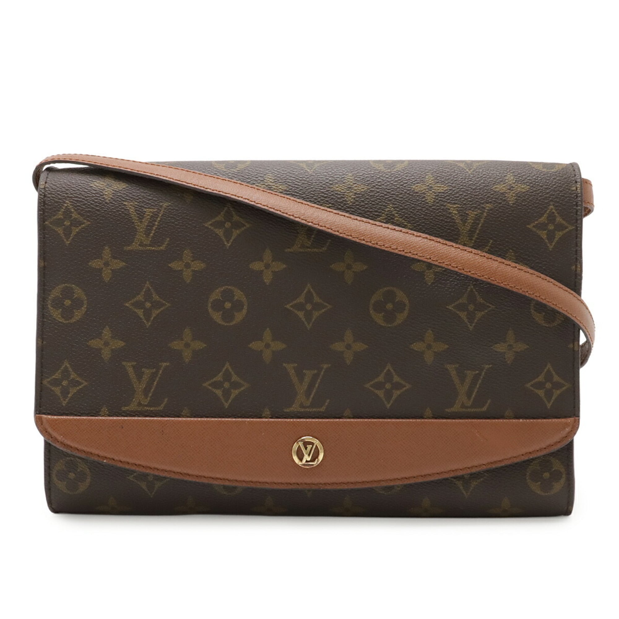 Louis Vuitton Bordeaux Brown Galle Monogram Monogram Clutch Bag Shoulder Bag (Pre-Owned)