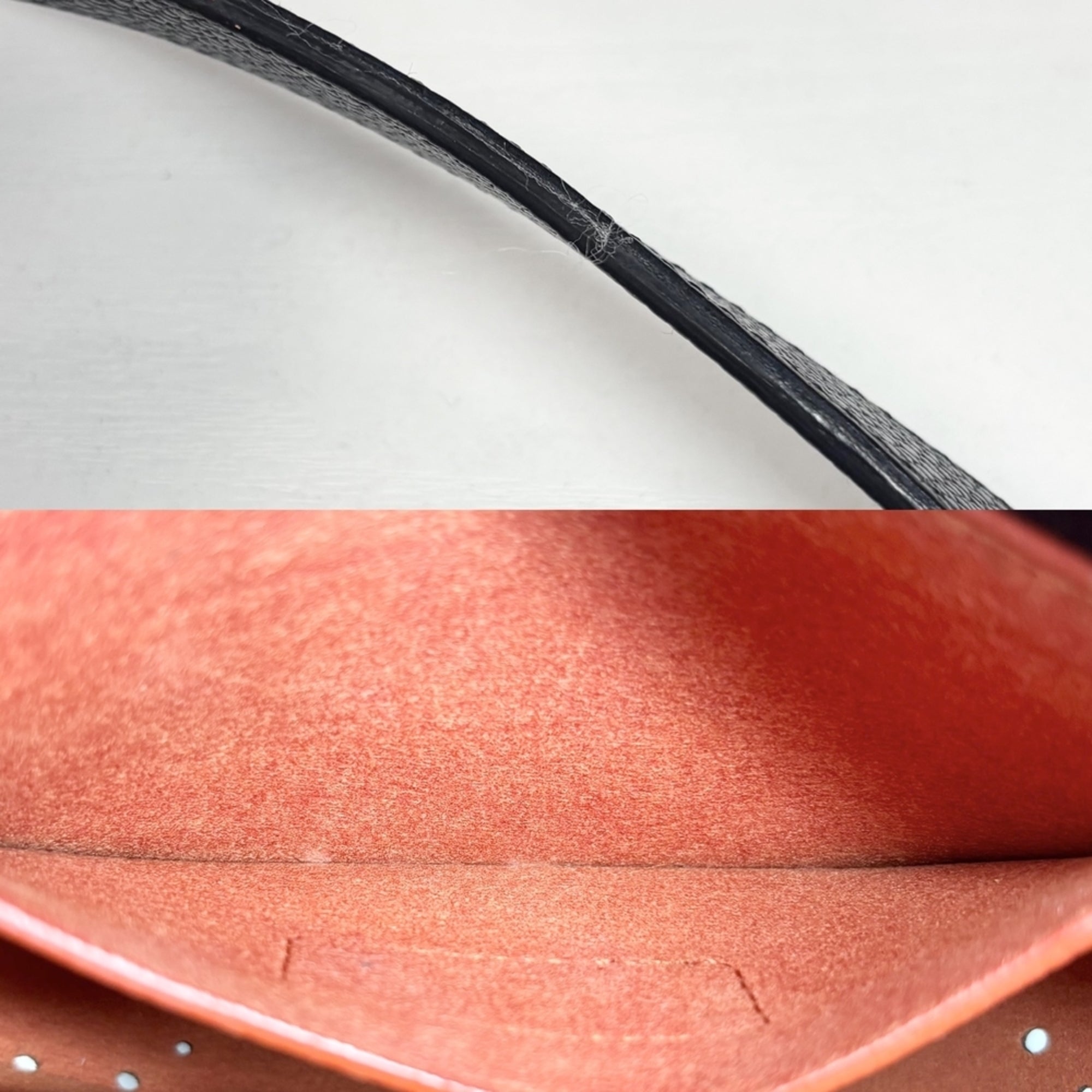 Chanel Black Orange White Leather Shoulder Bag (Pre-Owned)