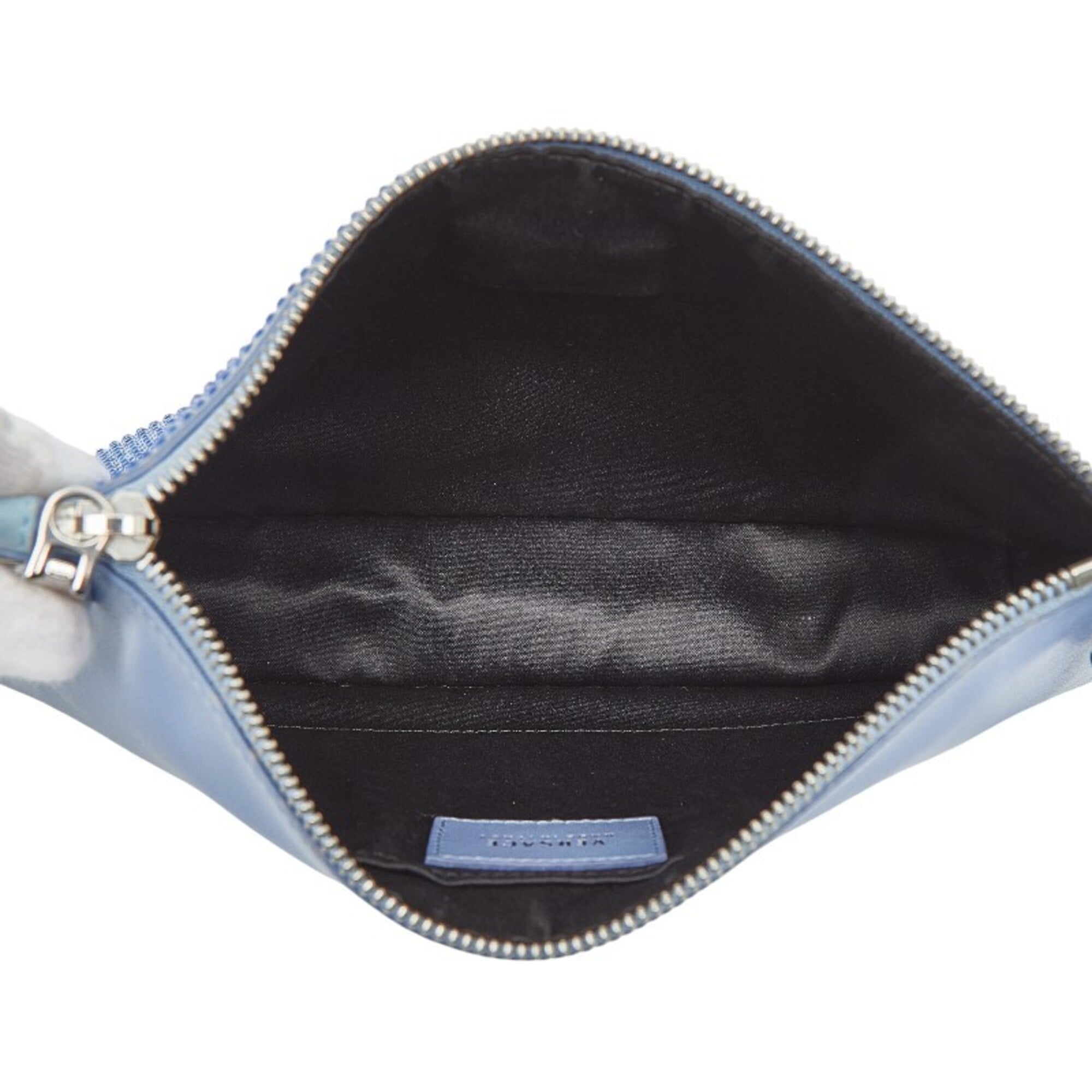 Versace Light Blue Leather Shoulder Bag (Pre-Owned)