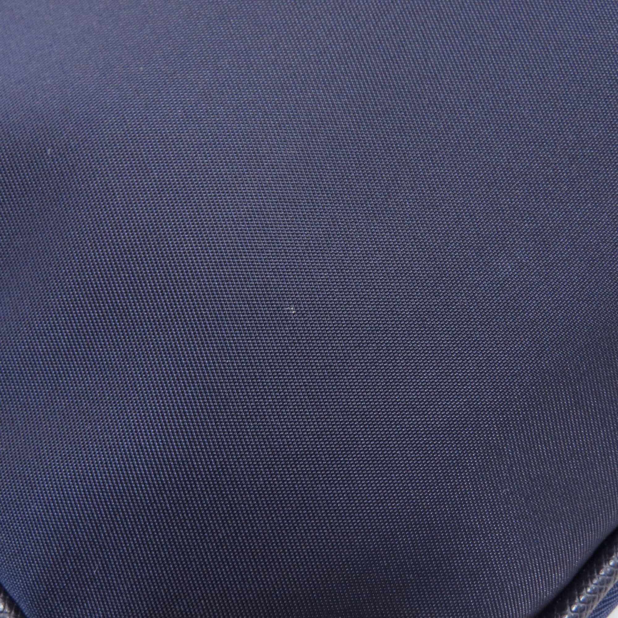 Prada Navy Nylon Shoulder Bag (Pre-Owned)