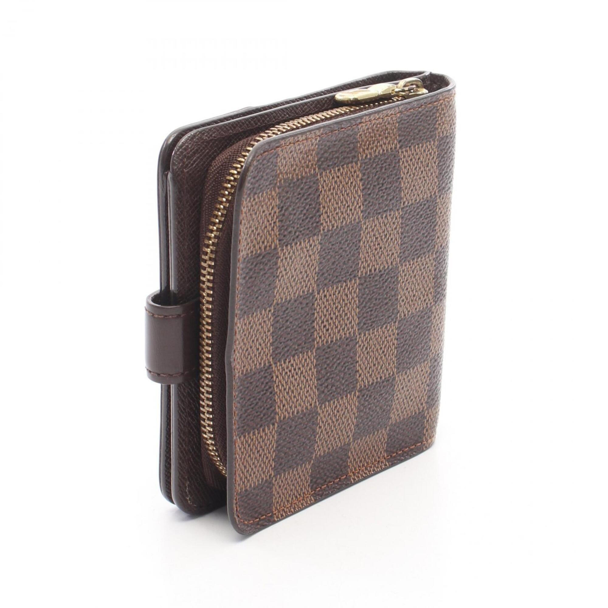 Louis Vuitton Brown Leather Pvc Wallet (Bi-Fold) (Pre-Owned)