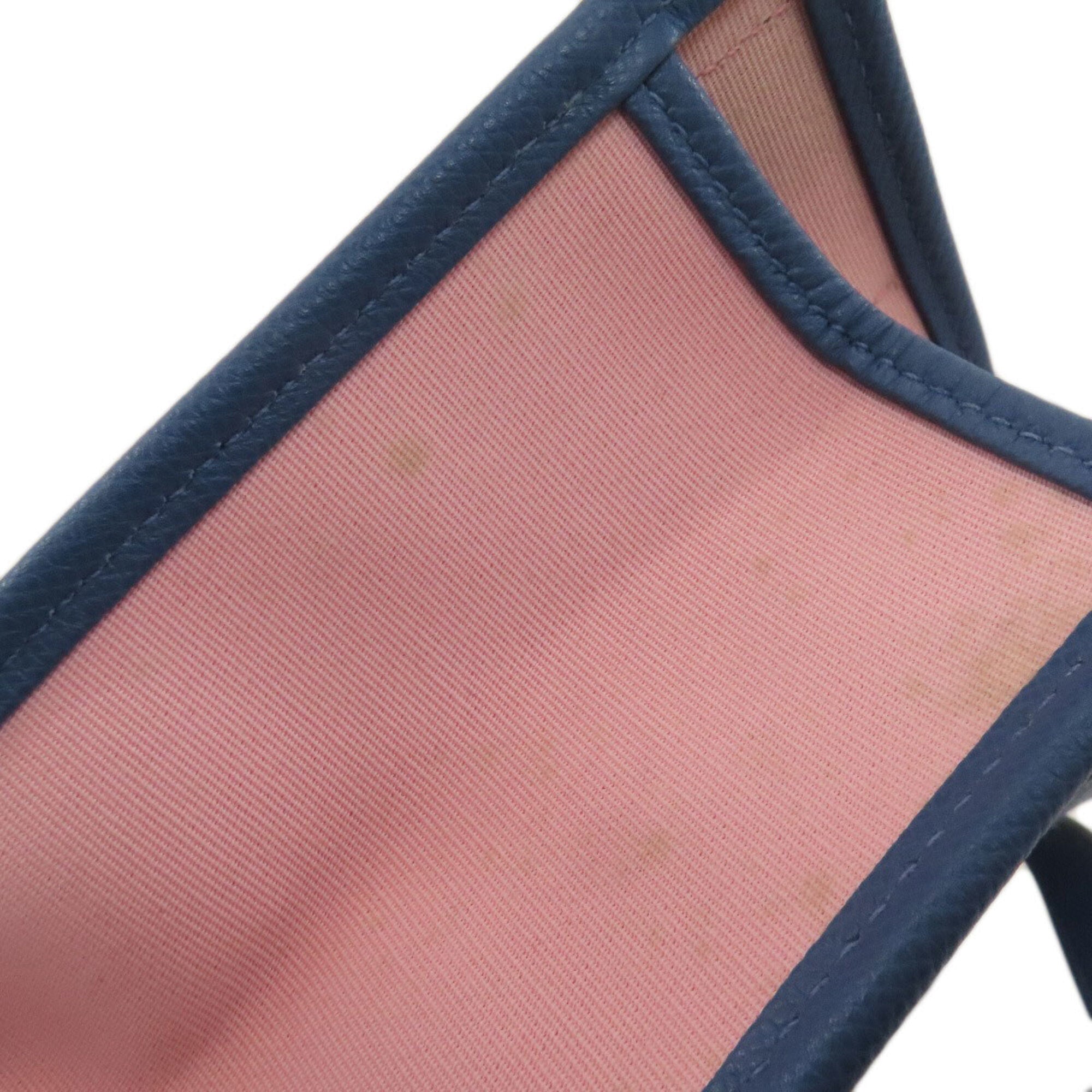 Hermes Blue Pink Toile H Tote Bag (Pre-Owned)