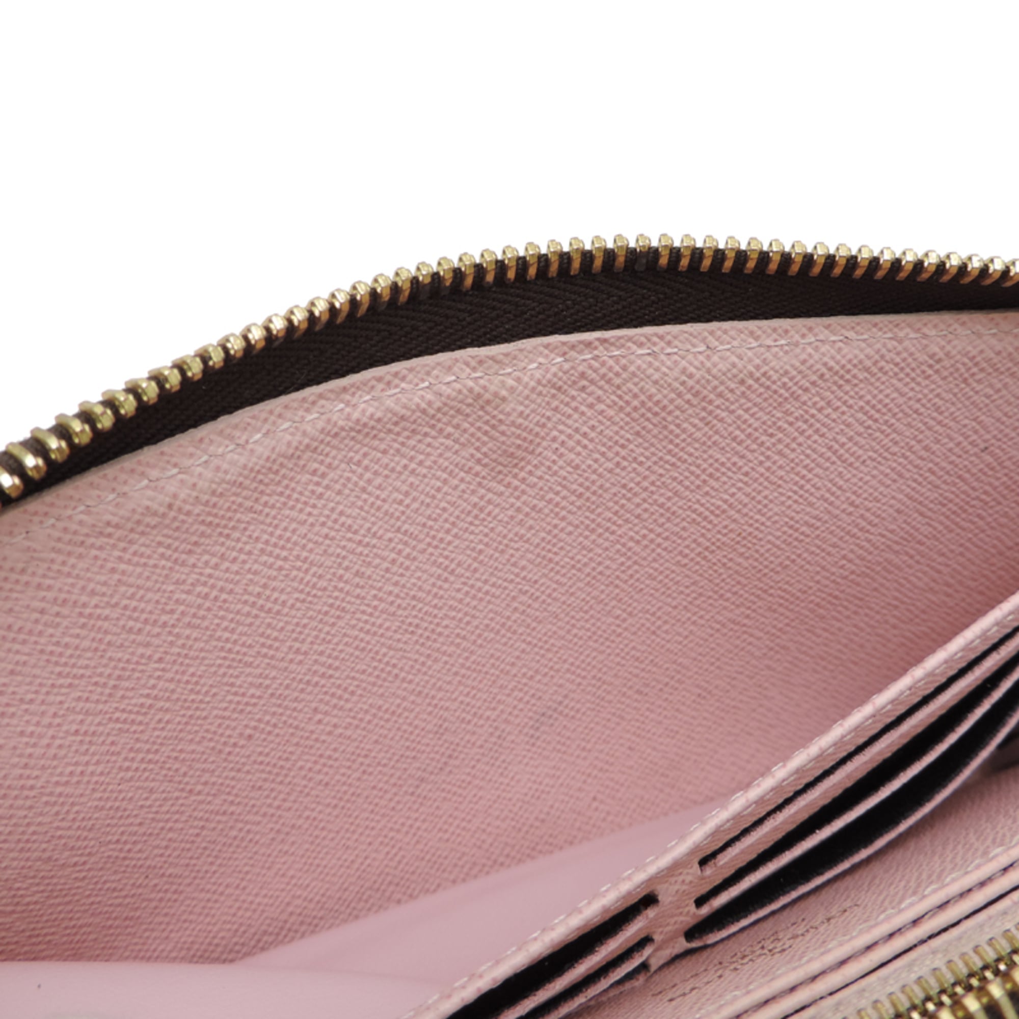 Louis Vuitton Brown Pink Rose Ballerine Monogram Rose Long Wallet (Bi-Fold) (Pre-Owned)