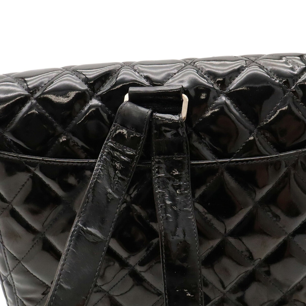 Chanel Black Patent Leather Backpack (Pre-Owned)