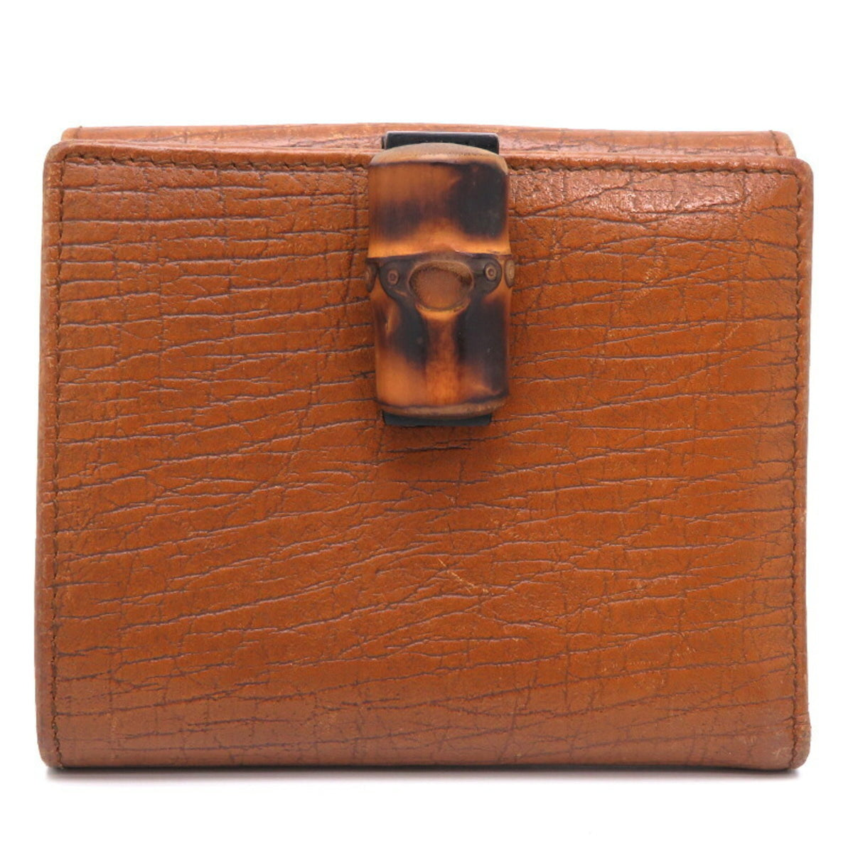 Gucci Bamboo Camel Bamboo Leather Wallet (Bi-Fold) (Pre-Owned)