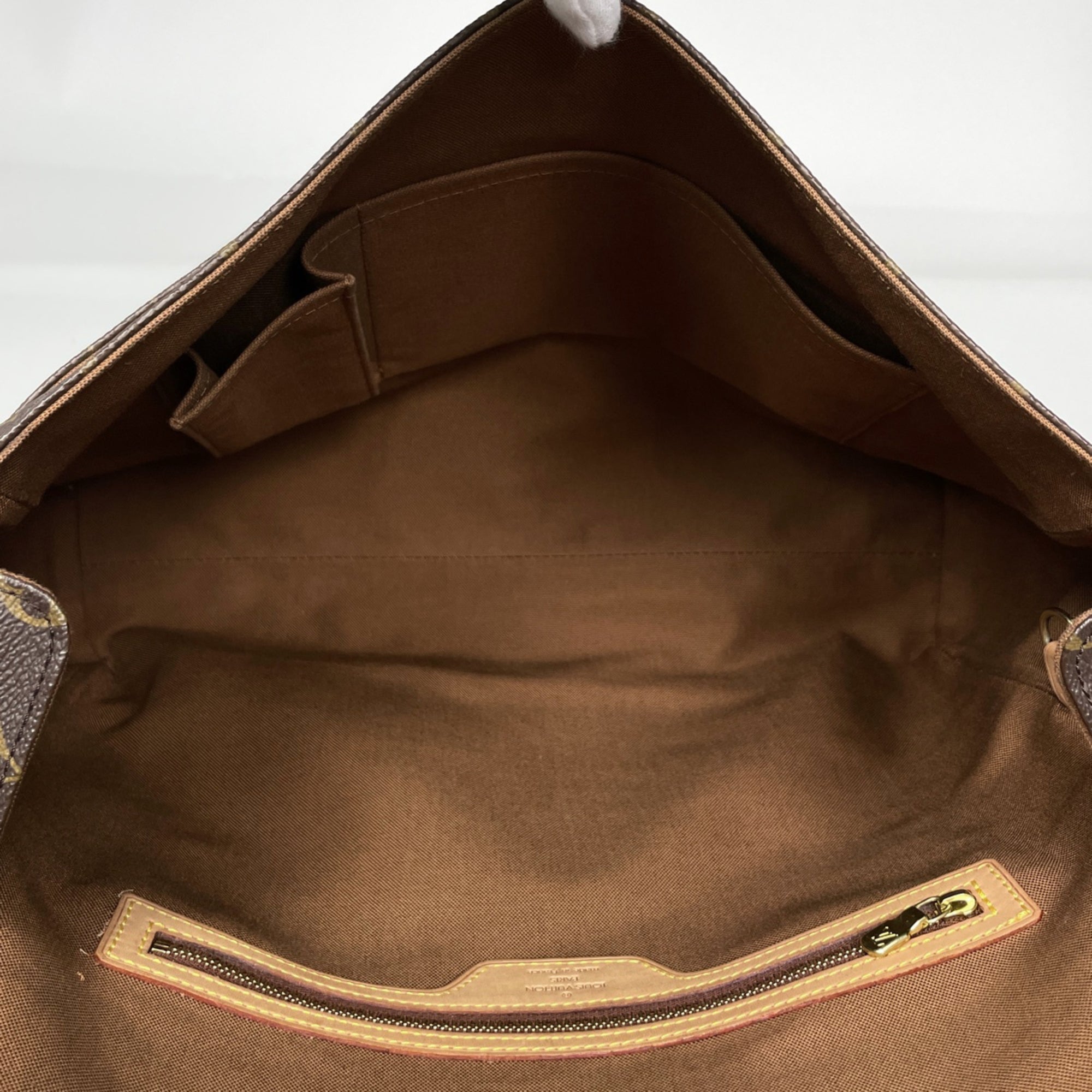 Louis Vuitton Brown Monogram Messenger Bag Shoulder Bag (Pre-Owned)