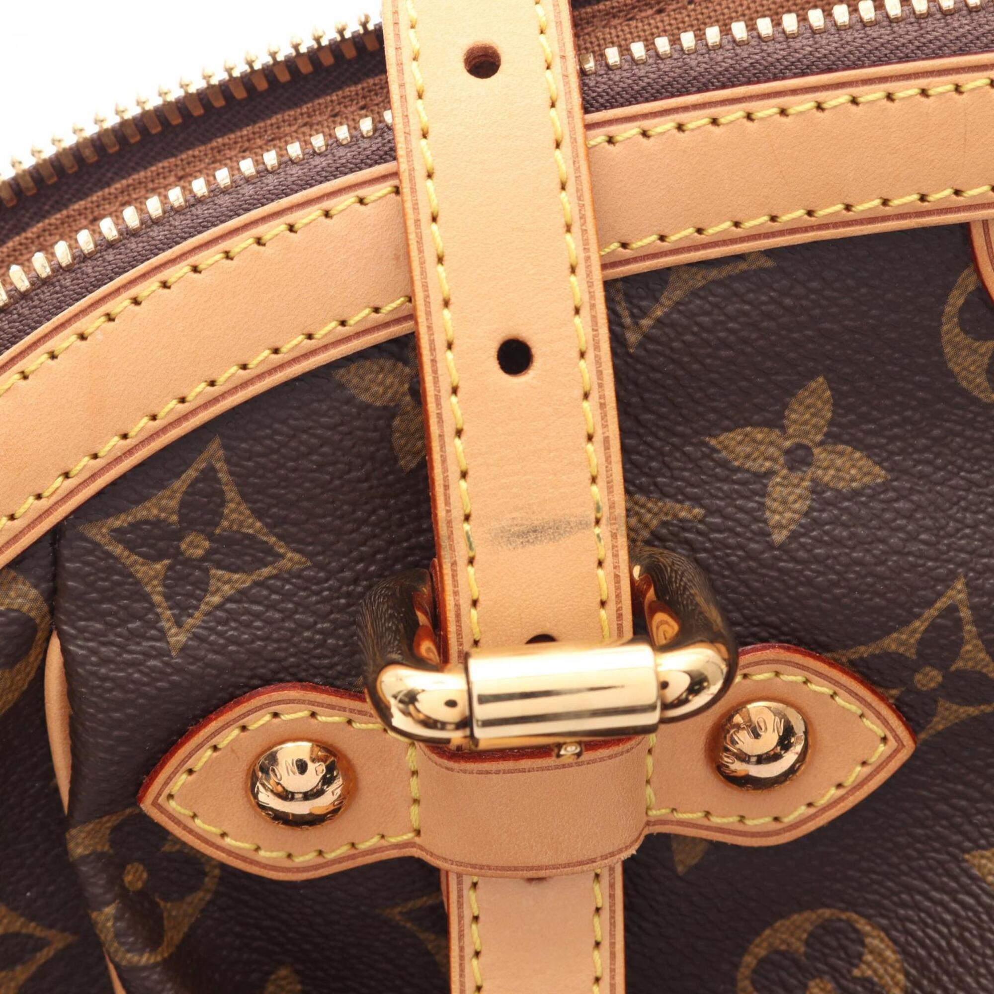 Louis Vuitton Brown Monogram Coated Canvas Leather Handbag (Pre-Owned)