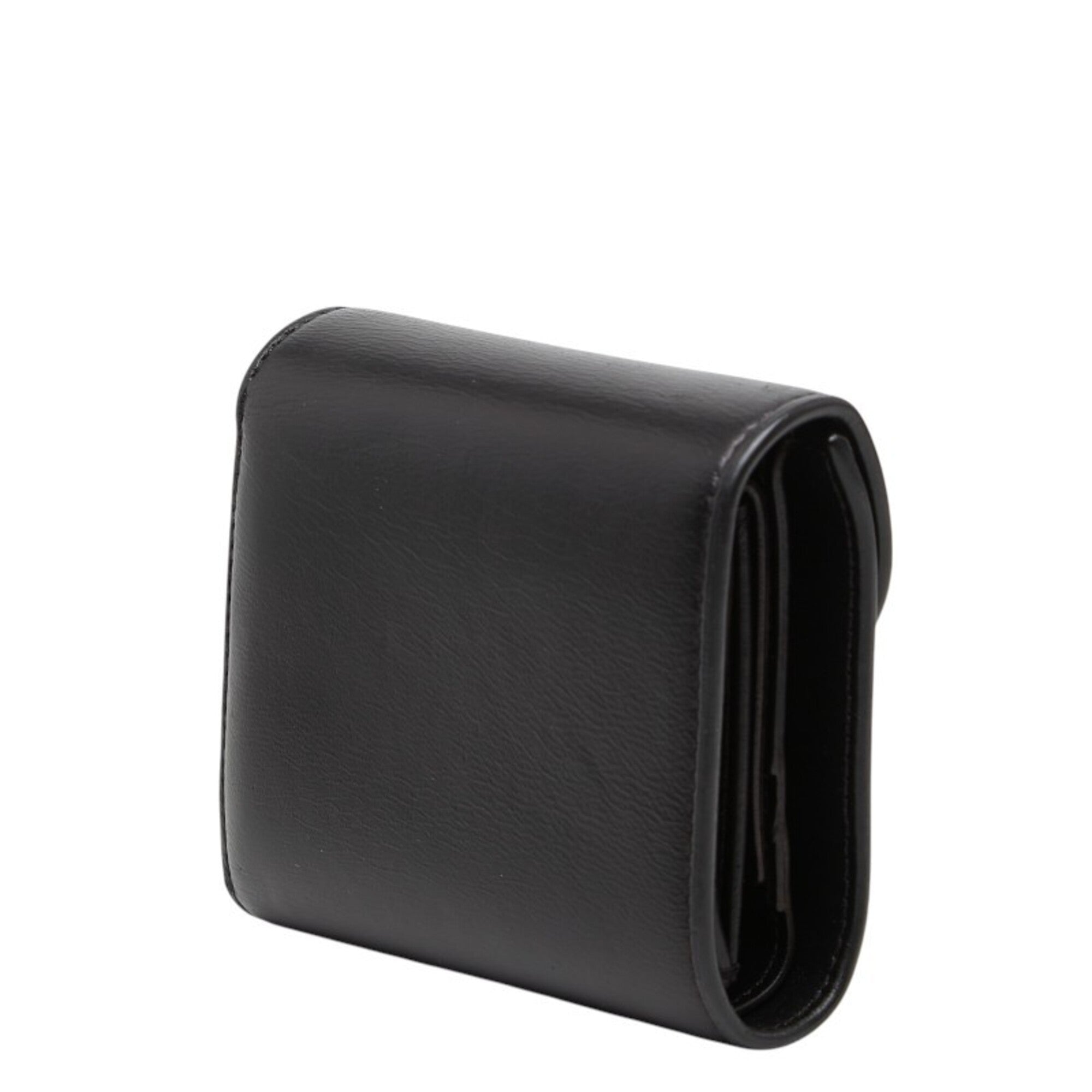Celine Black Leather Wallet (Tri-Fold) (Pre-Owned)