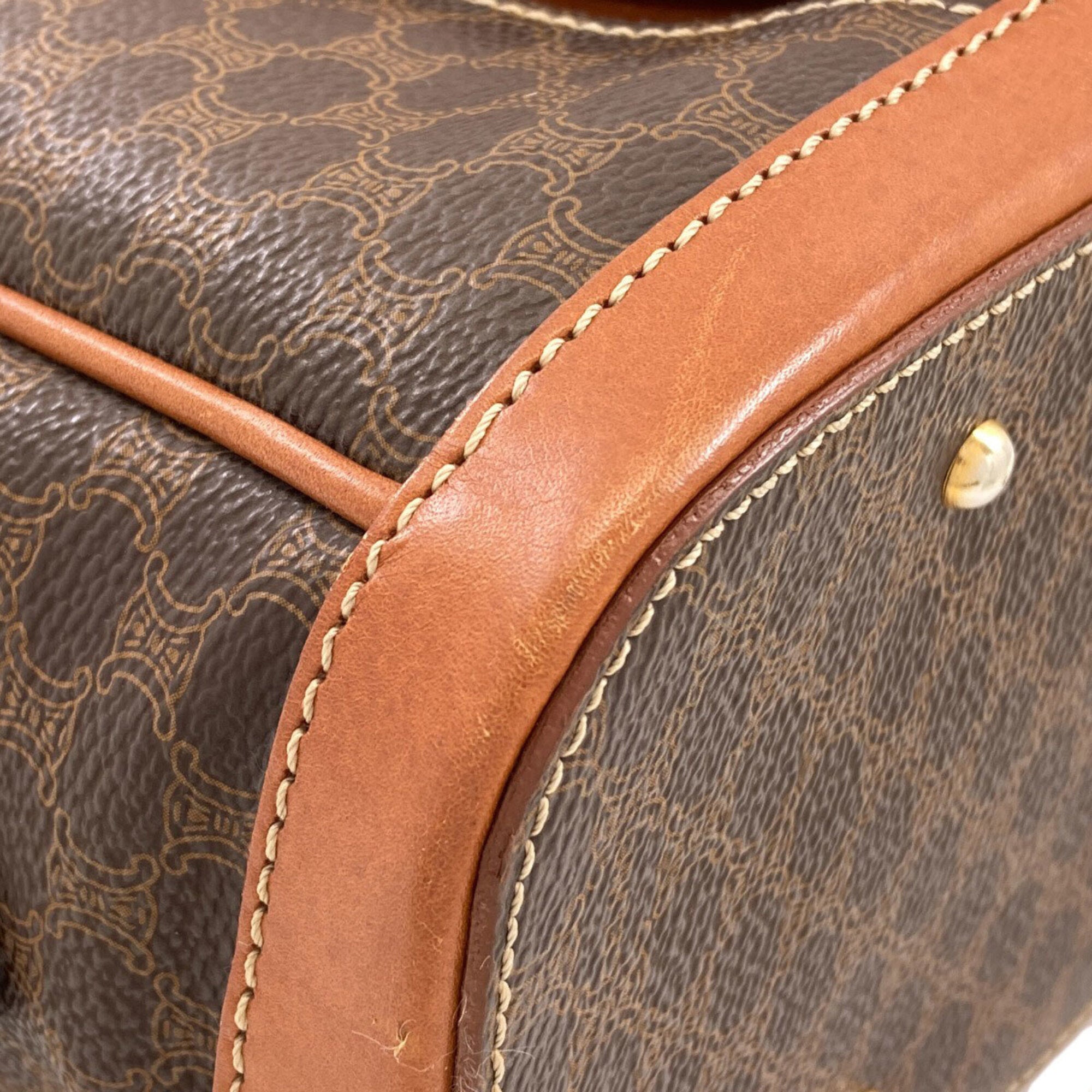 Celine Brown Pvc Leather Handbag (Pre-Owned)