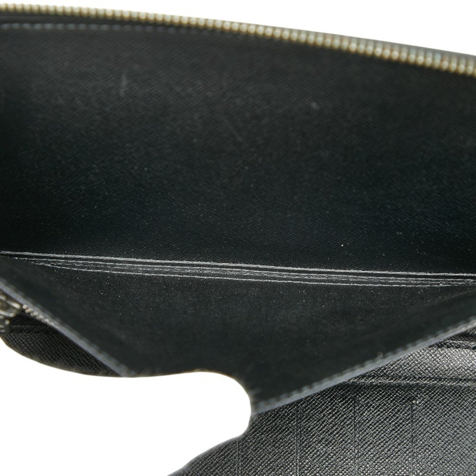 Louis Vuitton Ardoise Black Leather Pouch (Pre-Owned)