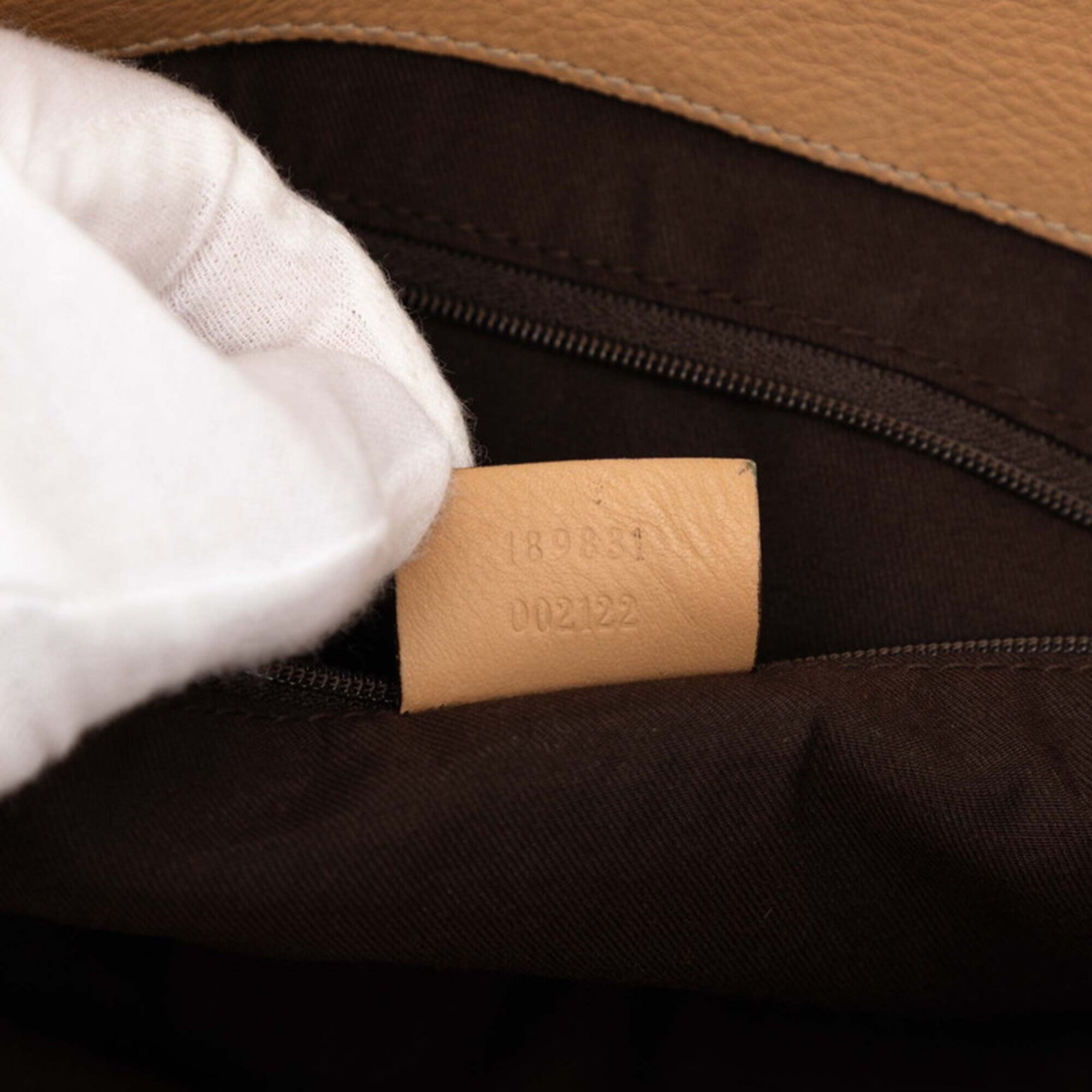 Gucci Brown Canvas Leather Handbag Shoulder Bag Tote Bag (Pre-Owned)