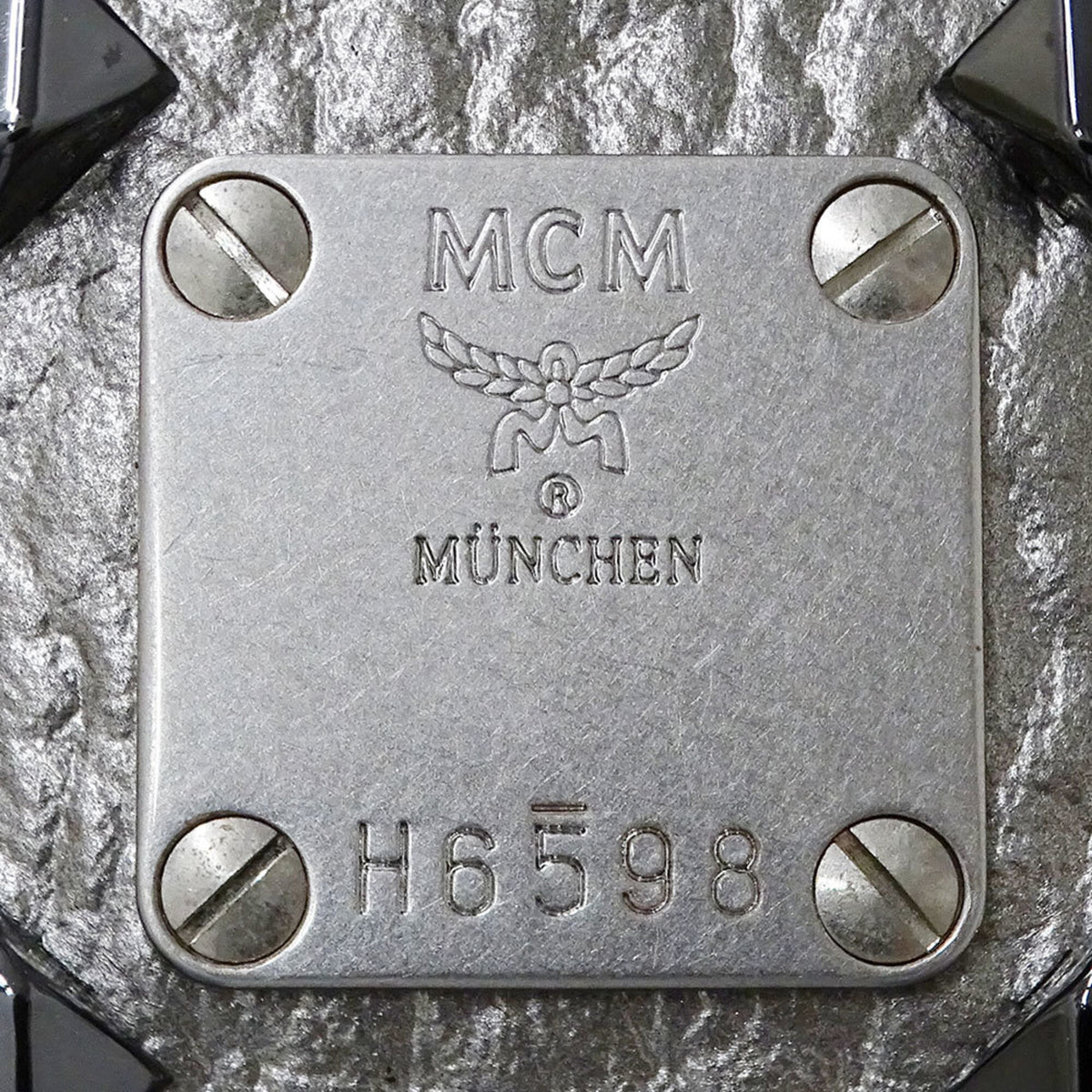 Mcm Black Canvas Handbag Pouch (Pre-Owned)