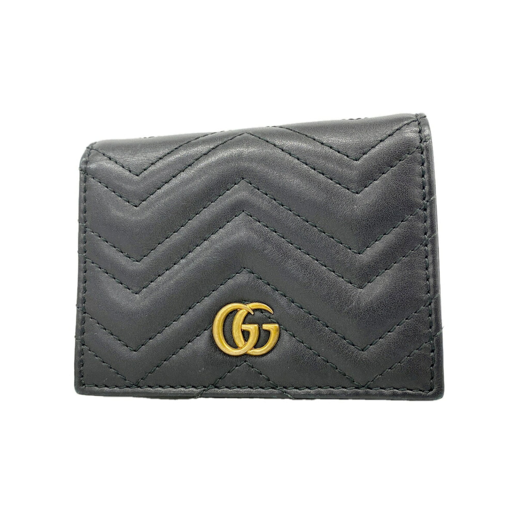 Gucci Black Leather Wallet (Bi-Fold) (Pre-Owned)