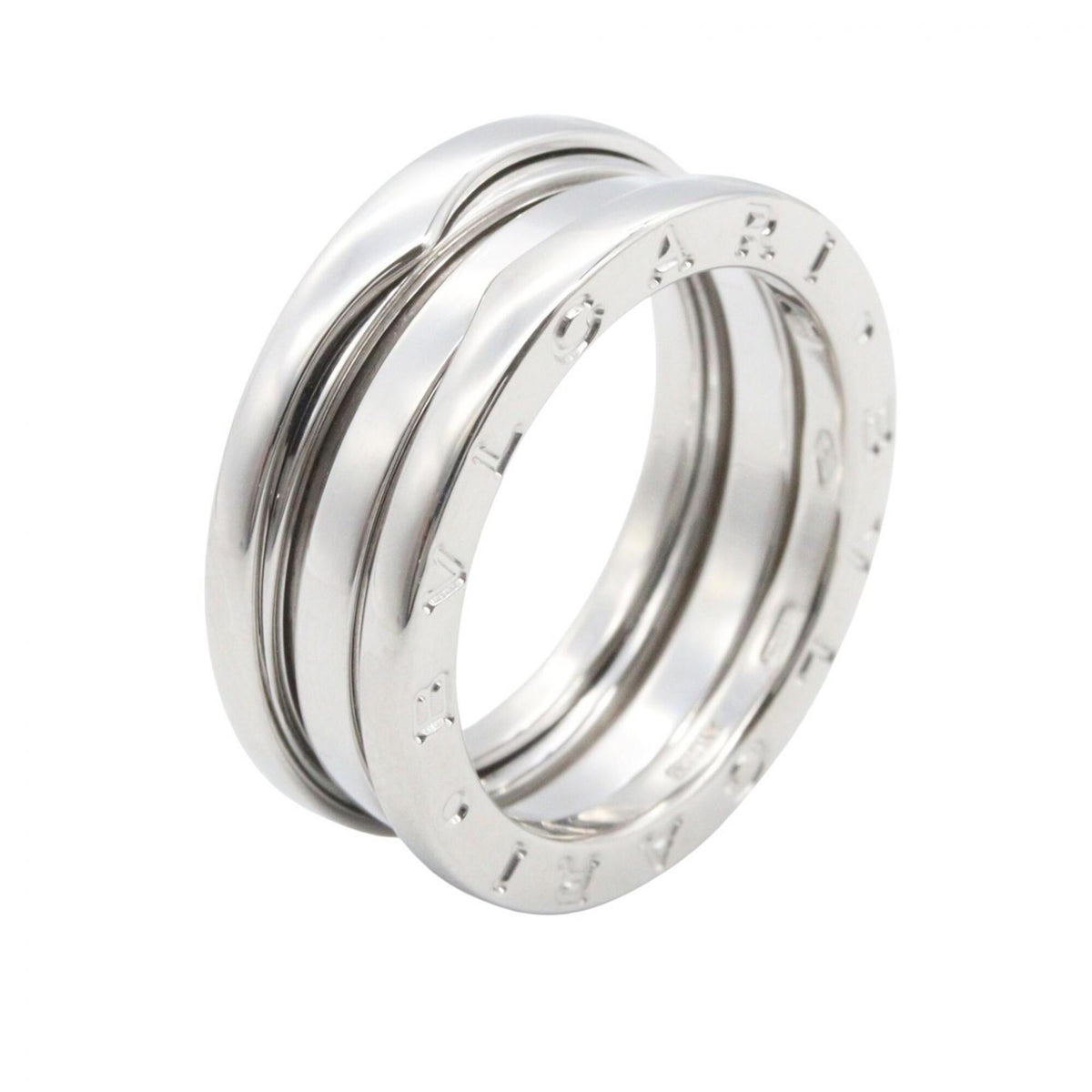 Bvlgari Silver White Gold (18K) Band Ring (Pre-Owned)
