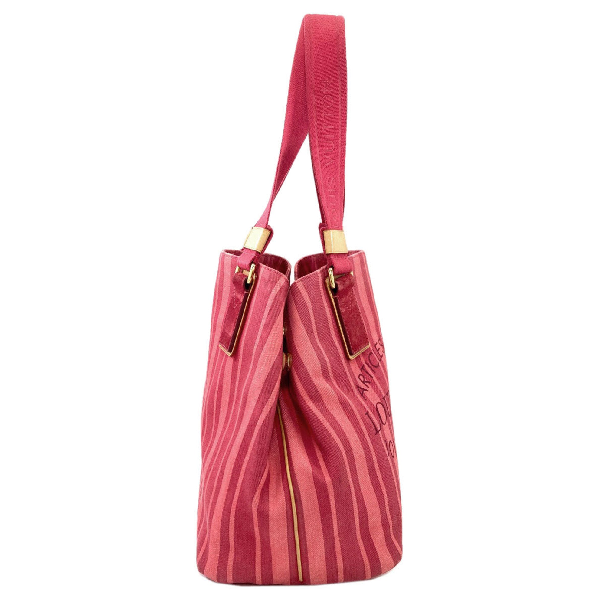 Louis Vuitton Rouge Grenadine Canvas Tote Bag (Pre-Owned)