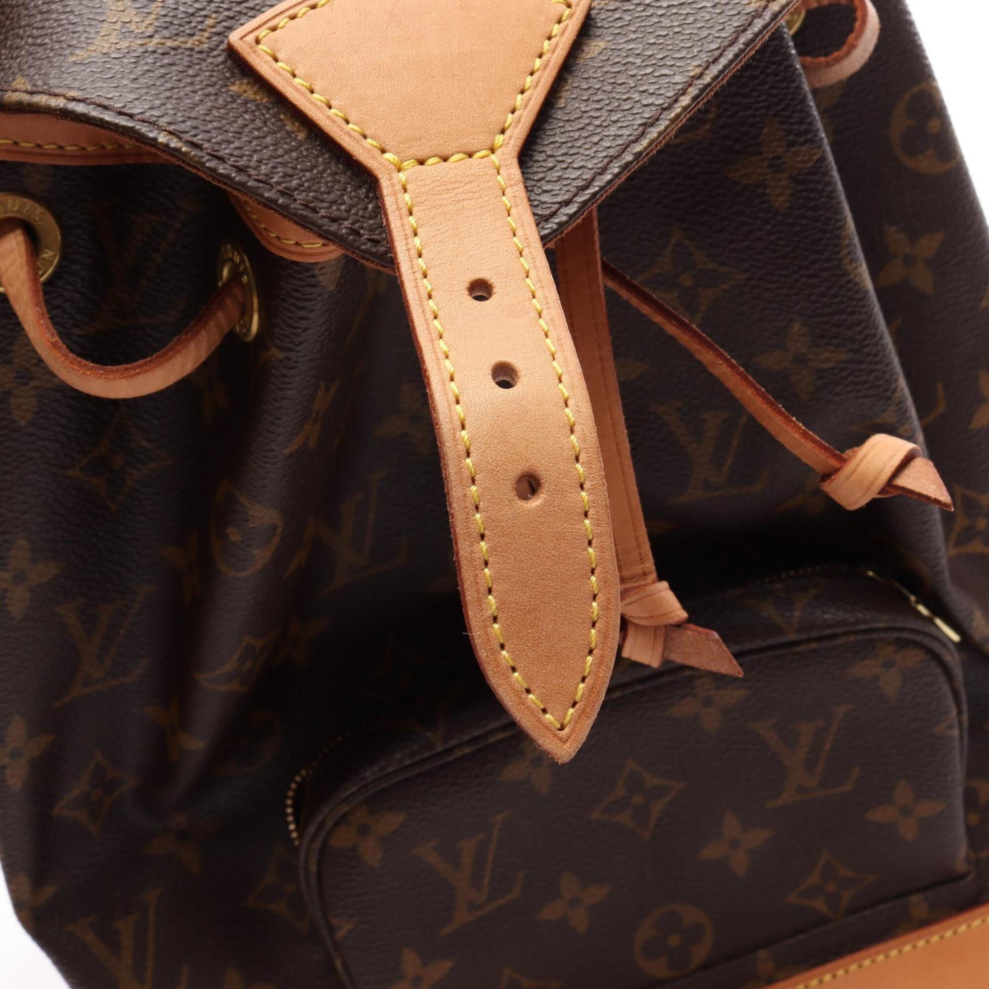 Louis Vuitton Brown Monogram Pvc Coated Canvas Leather Backpack Handbag (Pre-Owned)