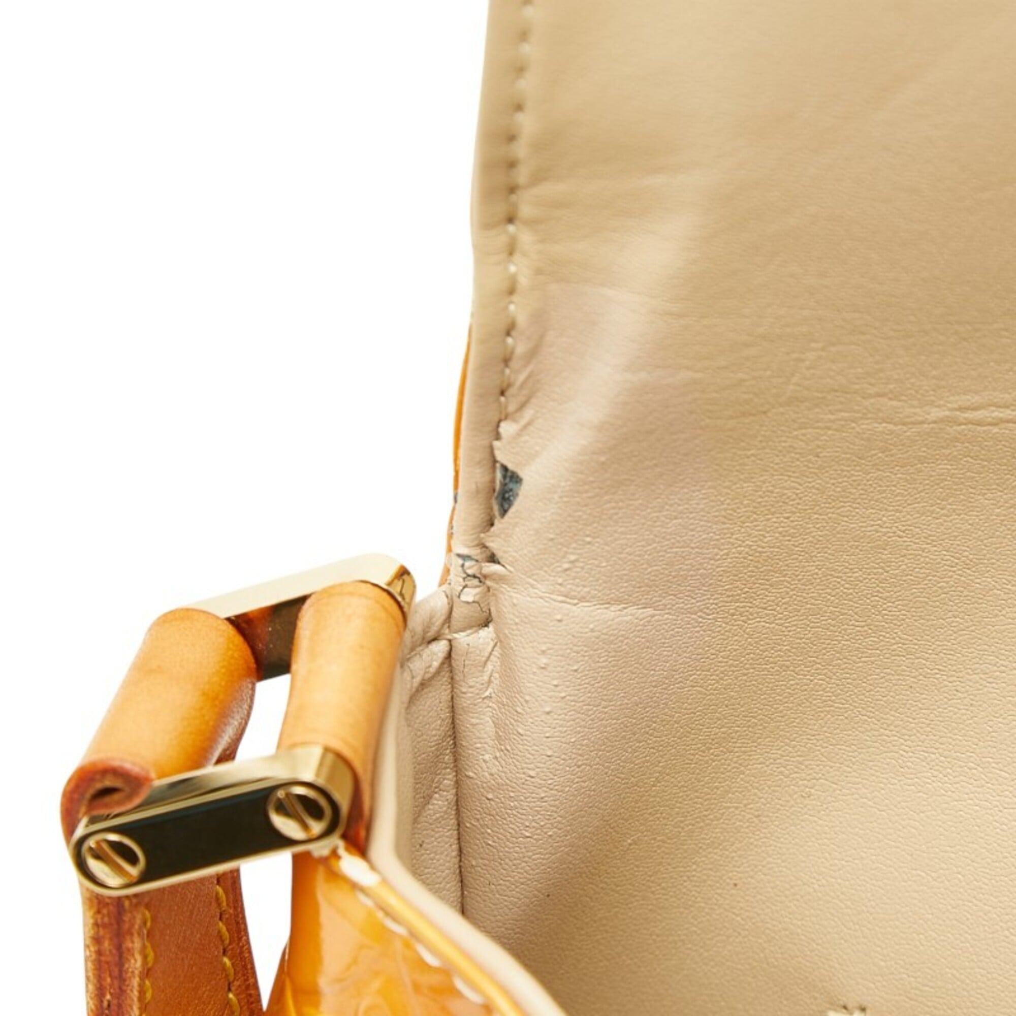 Louis Vuitton Jaune Yellow Patent Leather Shoulder Bag (Pre-Owned)
