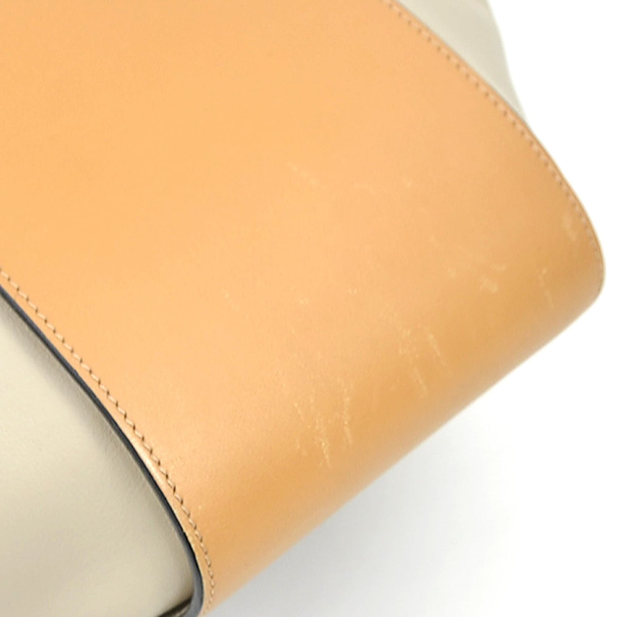 Loewe Brown Grayish Leather Handbag Shoulder Bag (Pre-Owned)