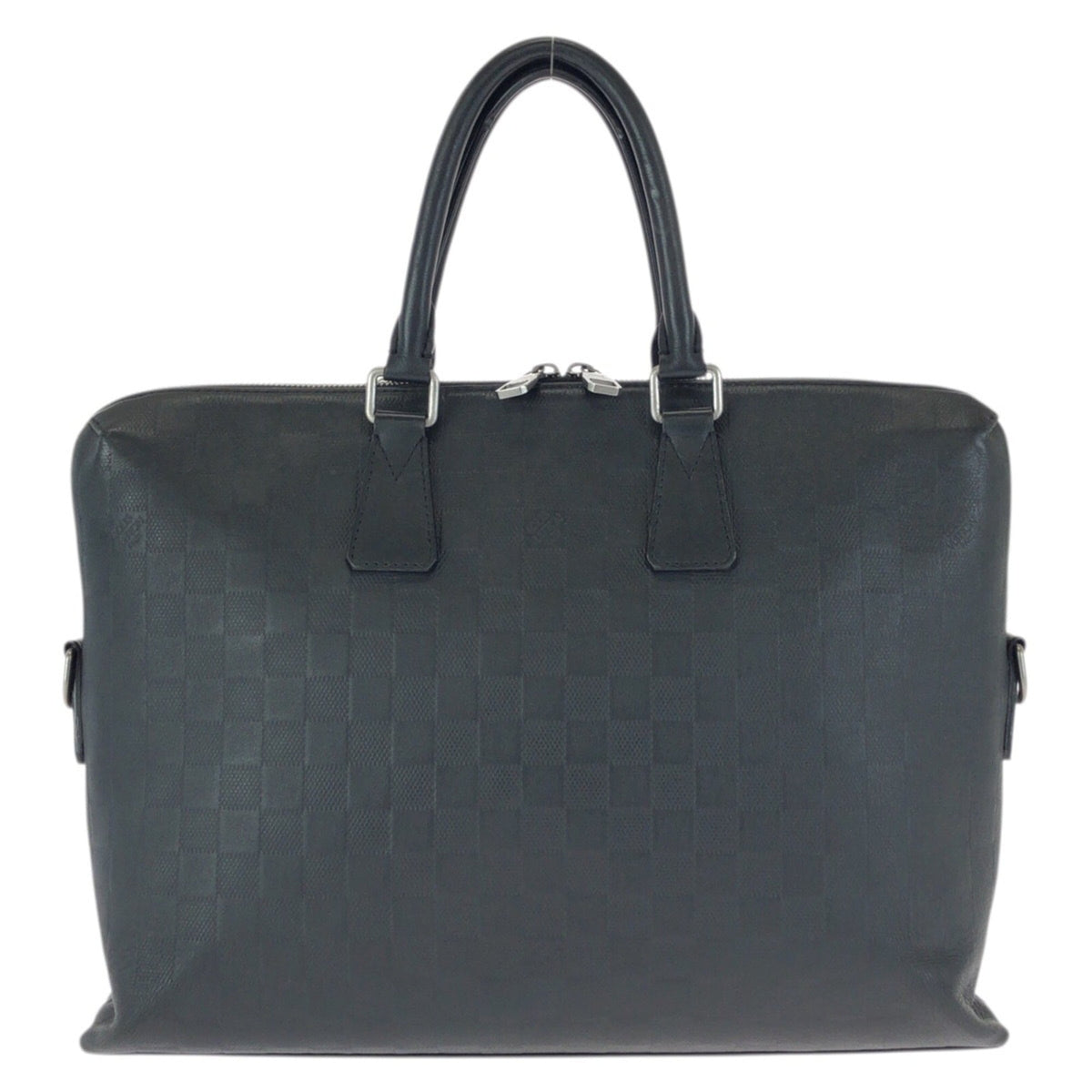 Louis Vuitton Black Leather Briefcase (Pre-Owned)