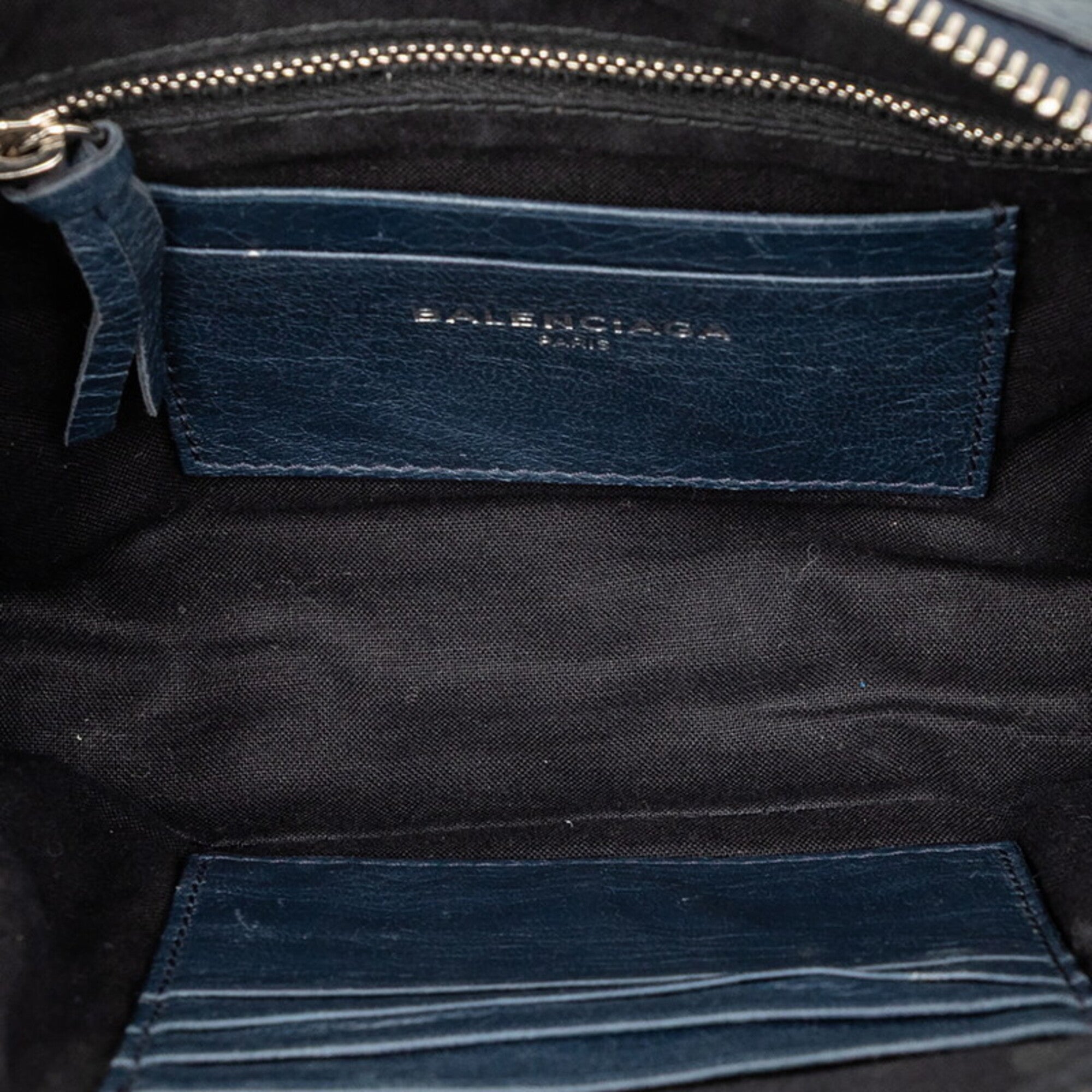 Balenciaga Blue Leather Shoulder Bag (Pre-Owned)