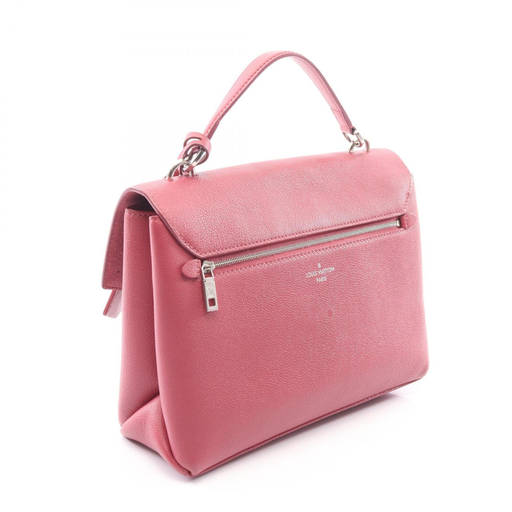 Louis Vuitton Gray Pink Leather Handbag (Pre-Owned)