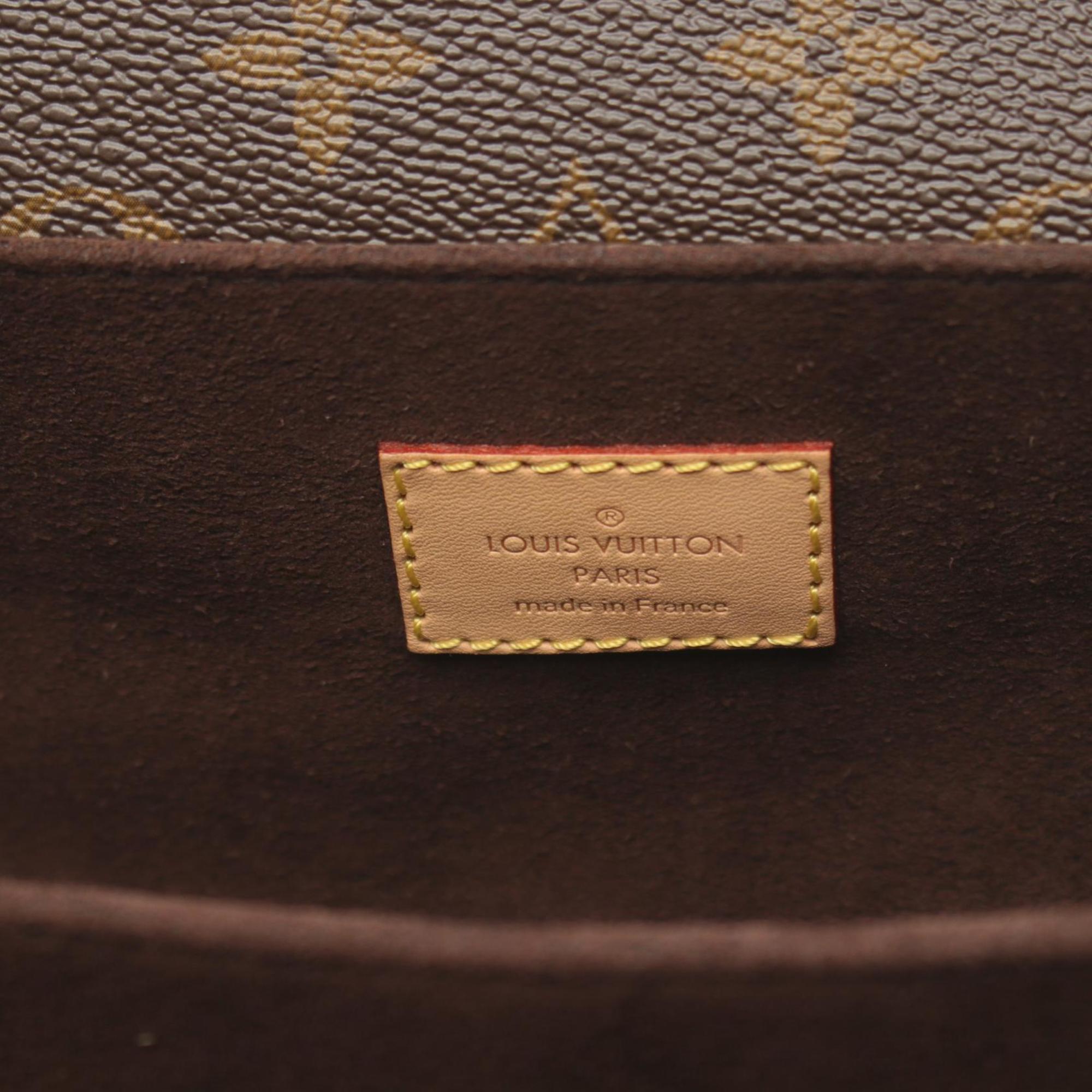 Louis Vuitton Brown Coated Canvas Monogram Pvc Leather Handbag Pochette (Pre-Owned)