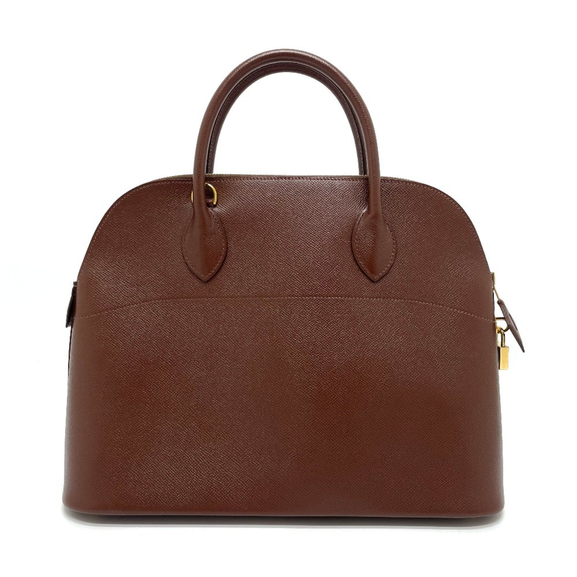 Hermes Bolide Brown Leather Handbag (Pre-Owned)