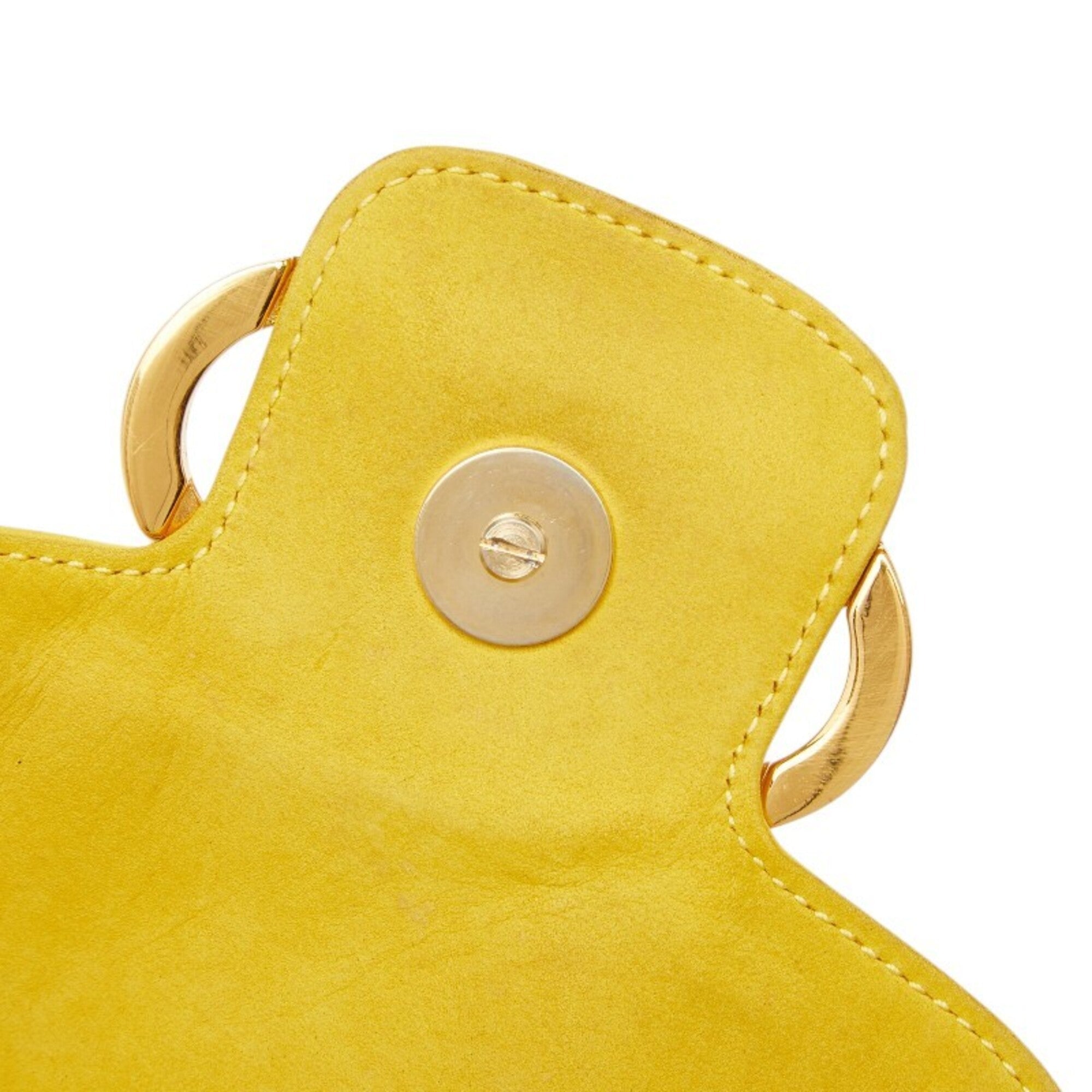 Salvatore Ferragamo Yellow Leather Backpack (Pre-Owned)