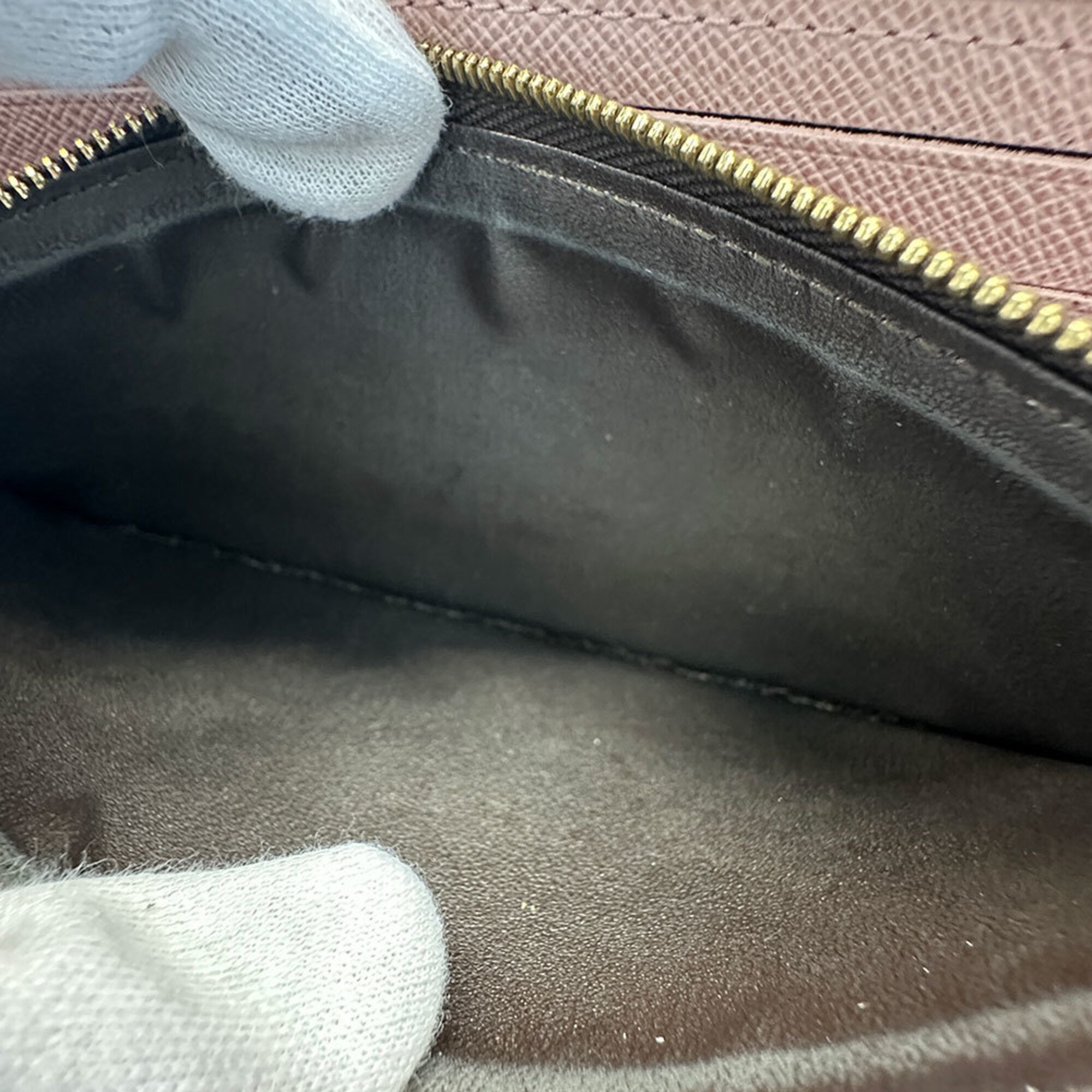 Louis Vuitton Brown Rose Ballerine Damier Canvas Coin Purse/Coin Case (Pre-Owned)