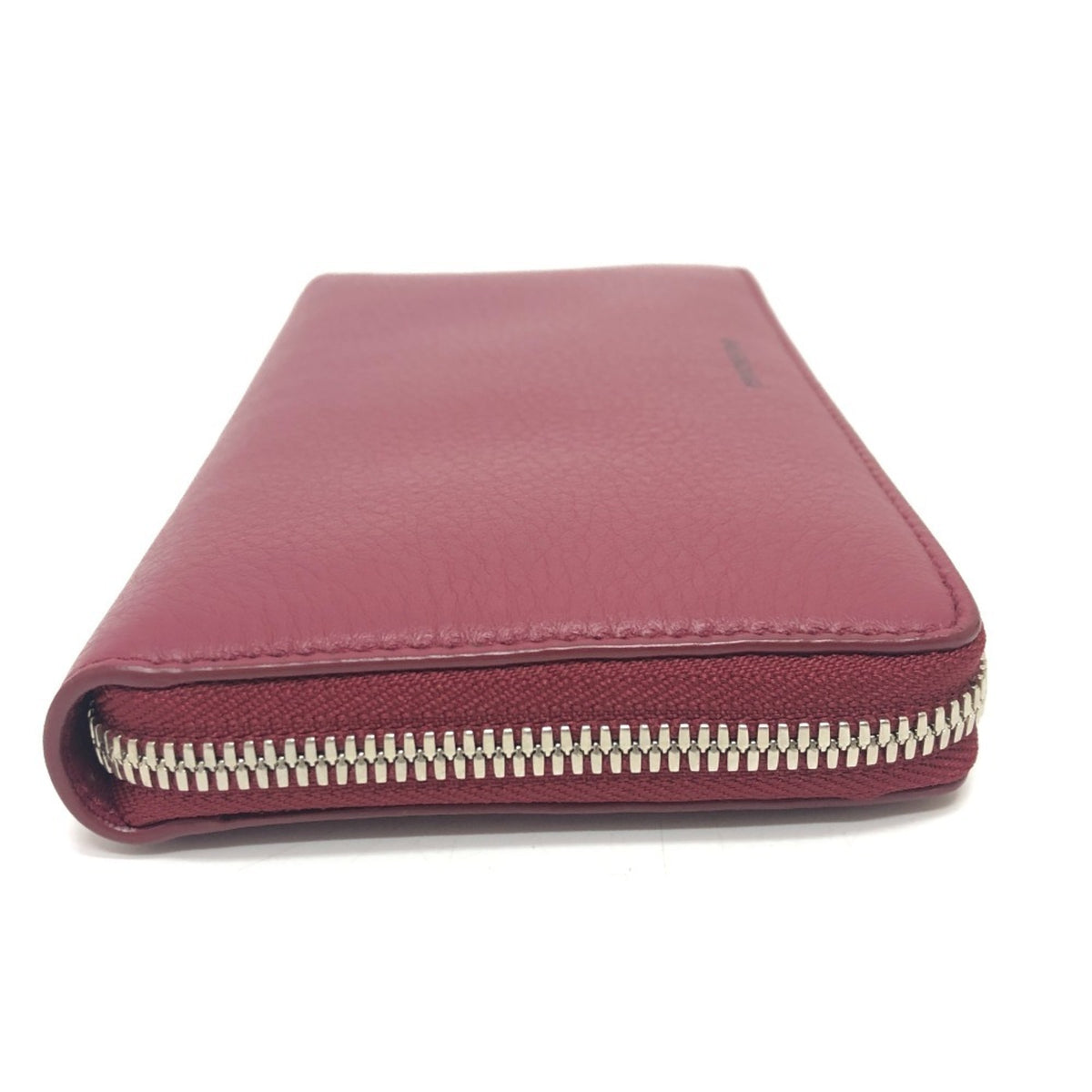 Balenciaga Red Color Leather Long Wallet (Bi-Fold) (Pre-Owned)
