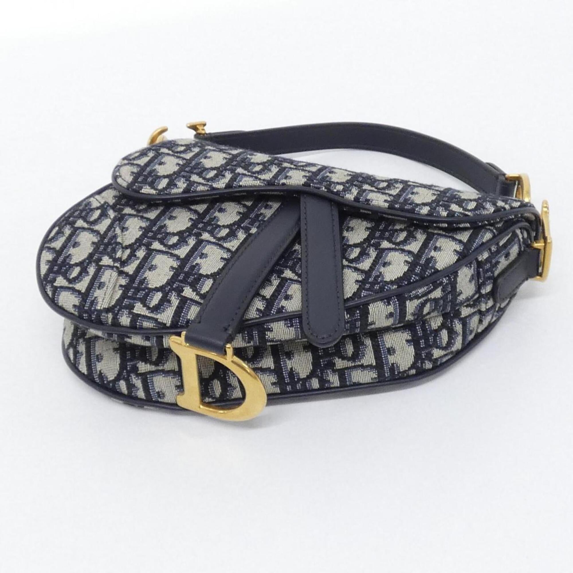 Christian Dior Blue Canvas Handbag (Pre-Owned)