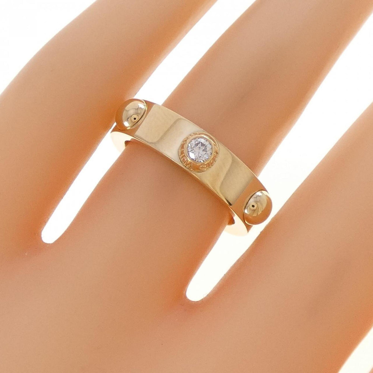 Louis Vuitton Yellow Gold Yellow Gold (18K) Band Ring (Pre-Owned)