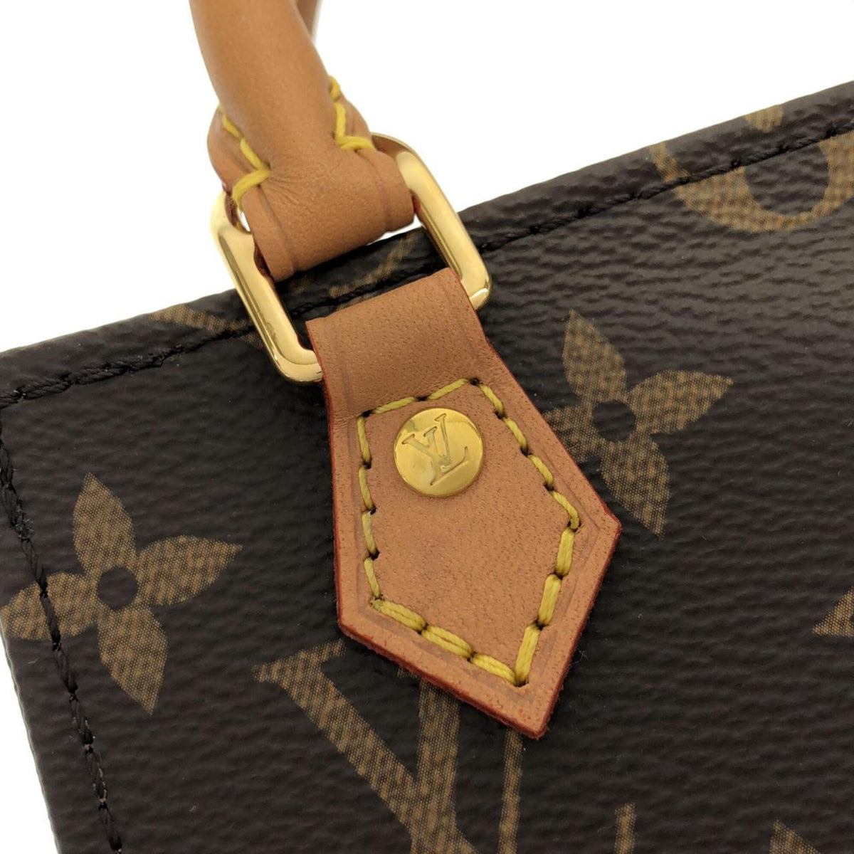 Louis Vuitton Marron Monogram Coated Canvas Handbag (Pre-Owned)