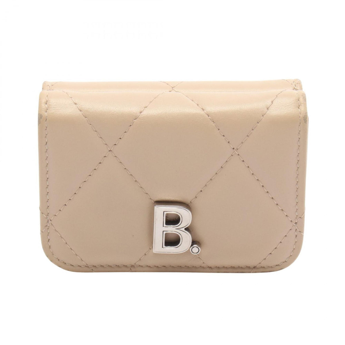 Balenciaga Beige Leather Wallet (Tri-Fold) (Pre-Owned)