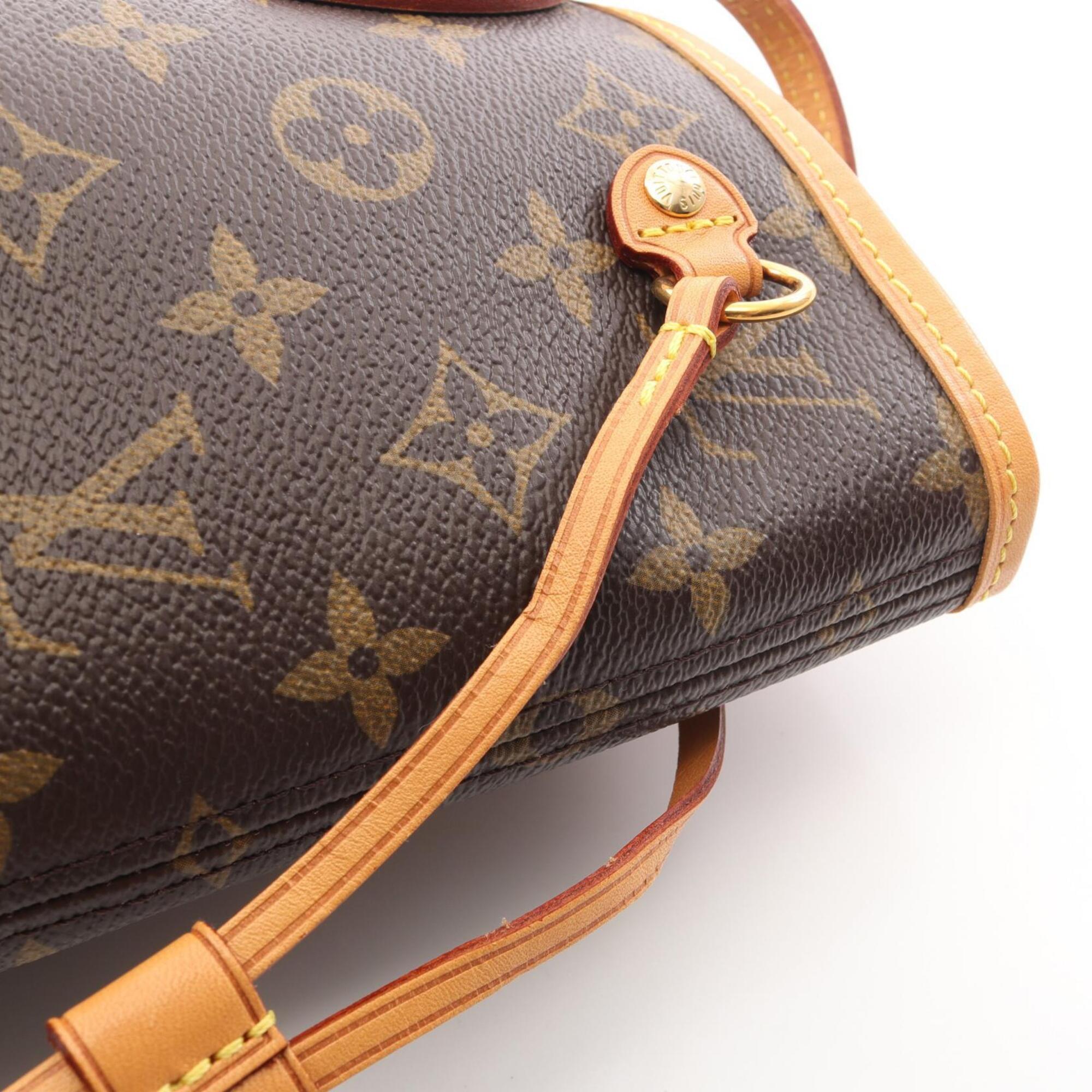 Louis Vuitton Brown Monogram Pvc Coated Canvas Leather Handbag Tote Bag (Pre-Owned)