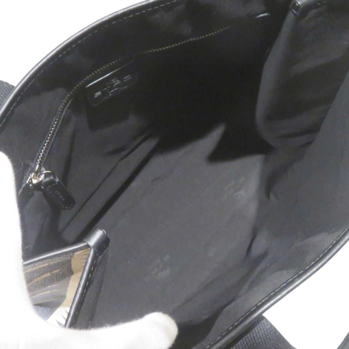 Etro Black Blue Gray Pvc Cotton Tote Bag (Pre-Owned)