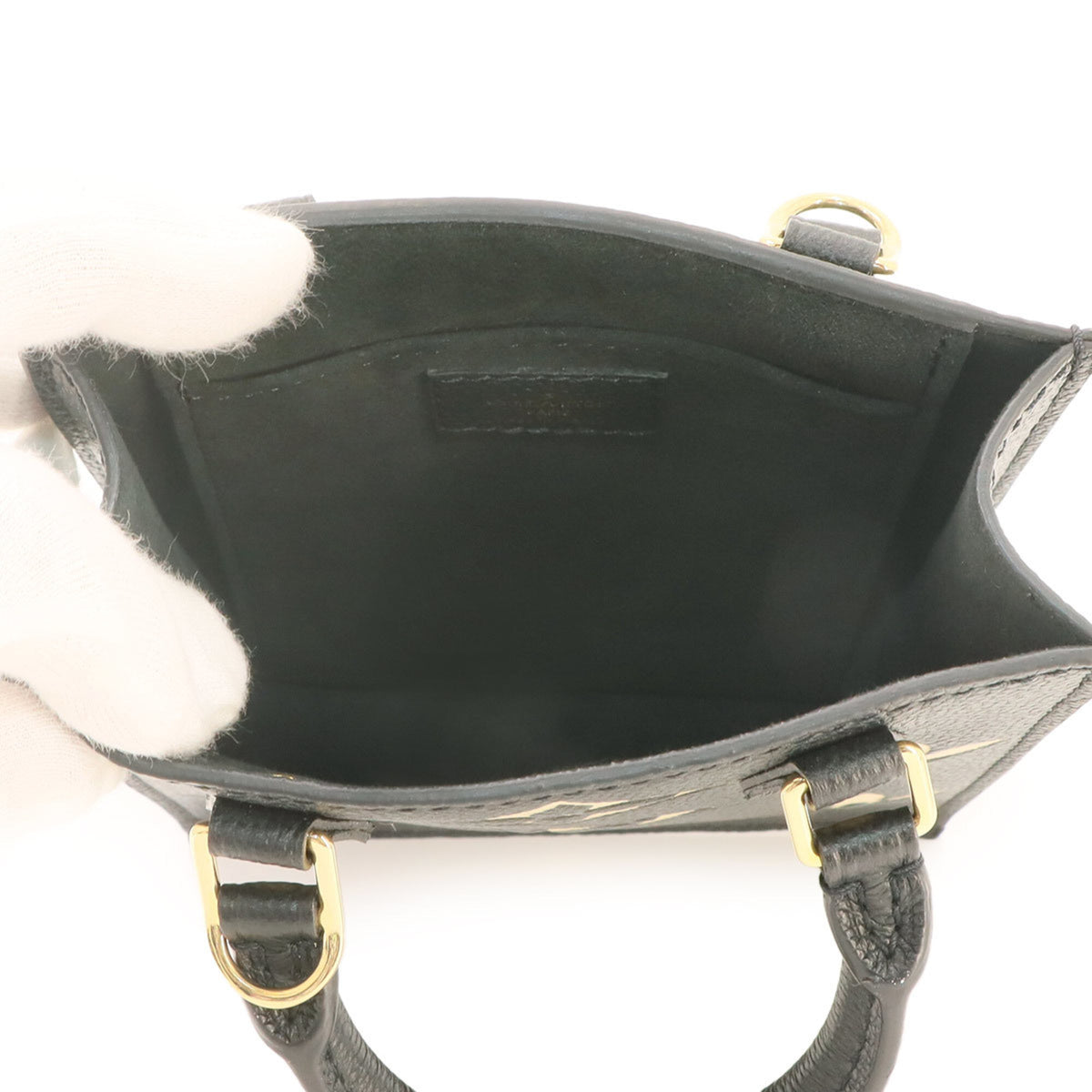Louis Vuitton Monogram Empreinte Beige Black Monogram Empreinte Handbag (Pre-Owned)