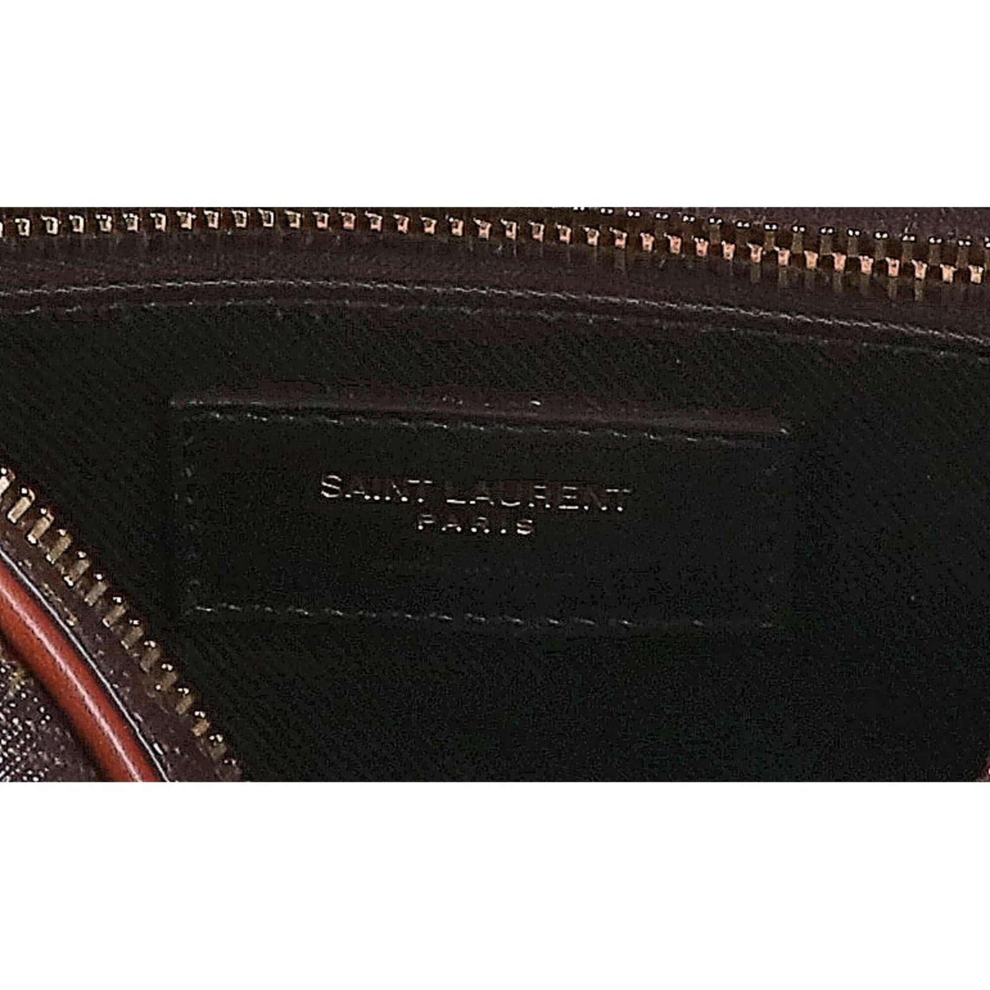 Saint Laurent Dark Brown Pvc Shoulder Bag (Pre-Owned)