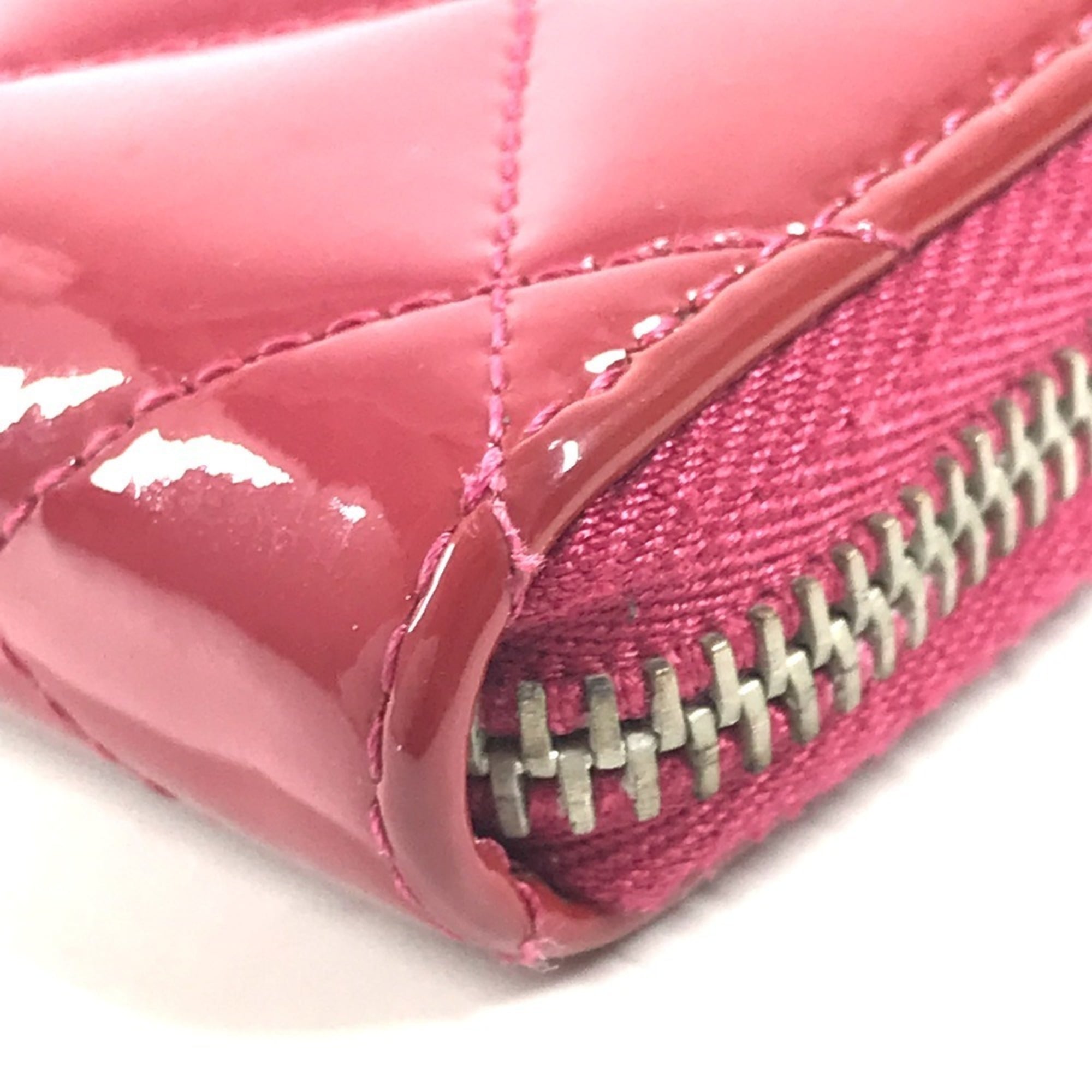 Chanel Pink Quilting Coin Purse/Coin Case (Pre-Owned)