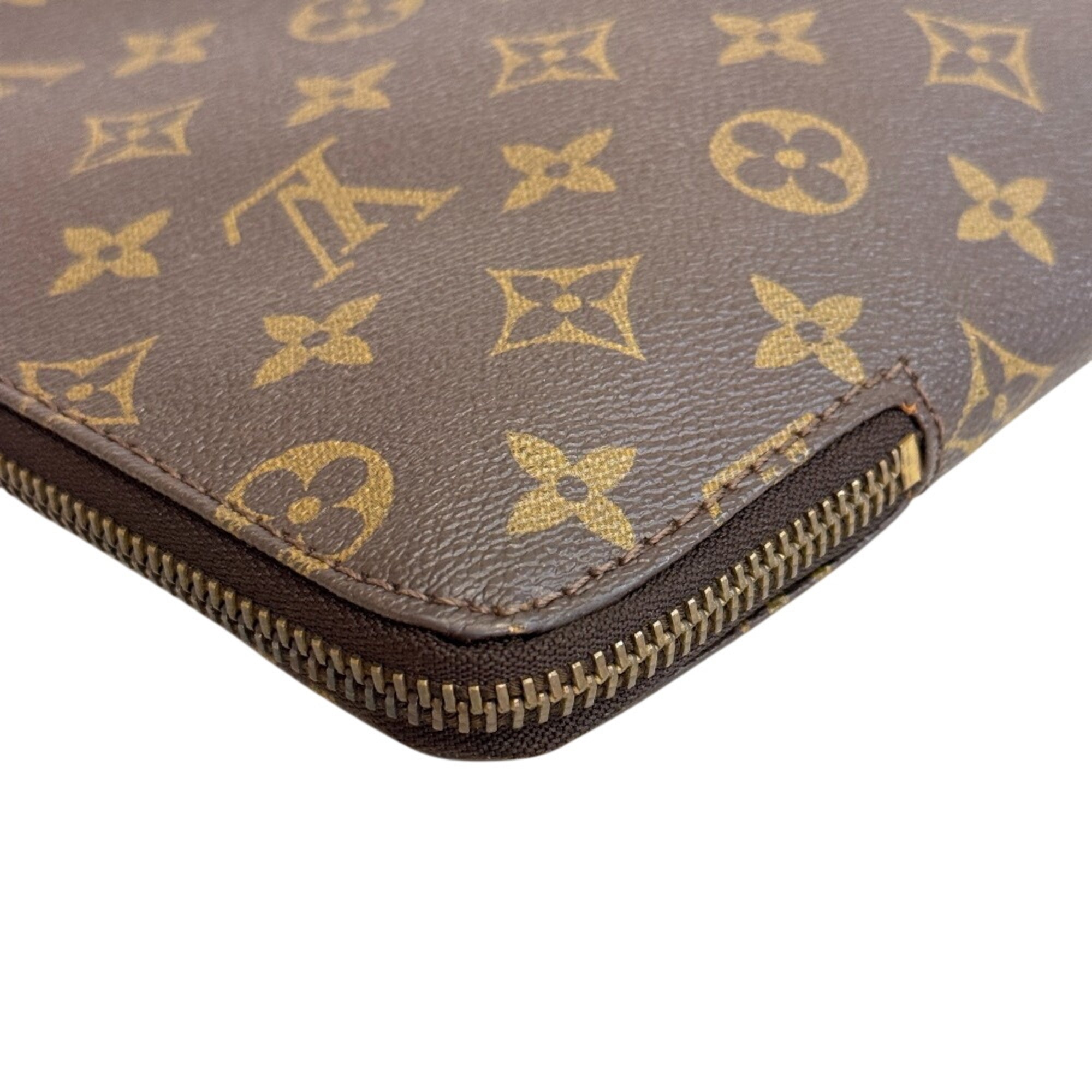 Louis Vuitton Brown Monogram Monogram Clutch Bag (Pre-Owned)