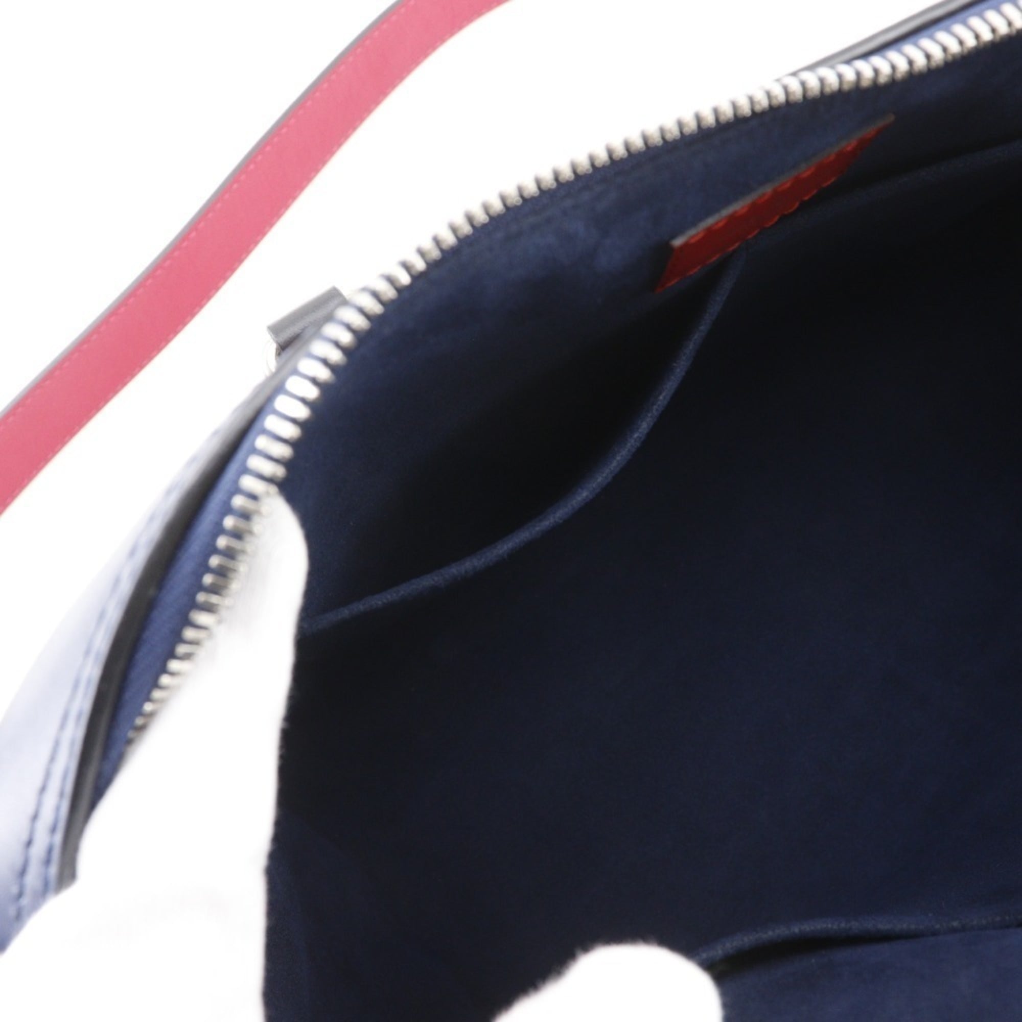 Louis Vuitton Navy Red Color Epi Leather Handbag Tote Bag (Pre-Owned)