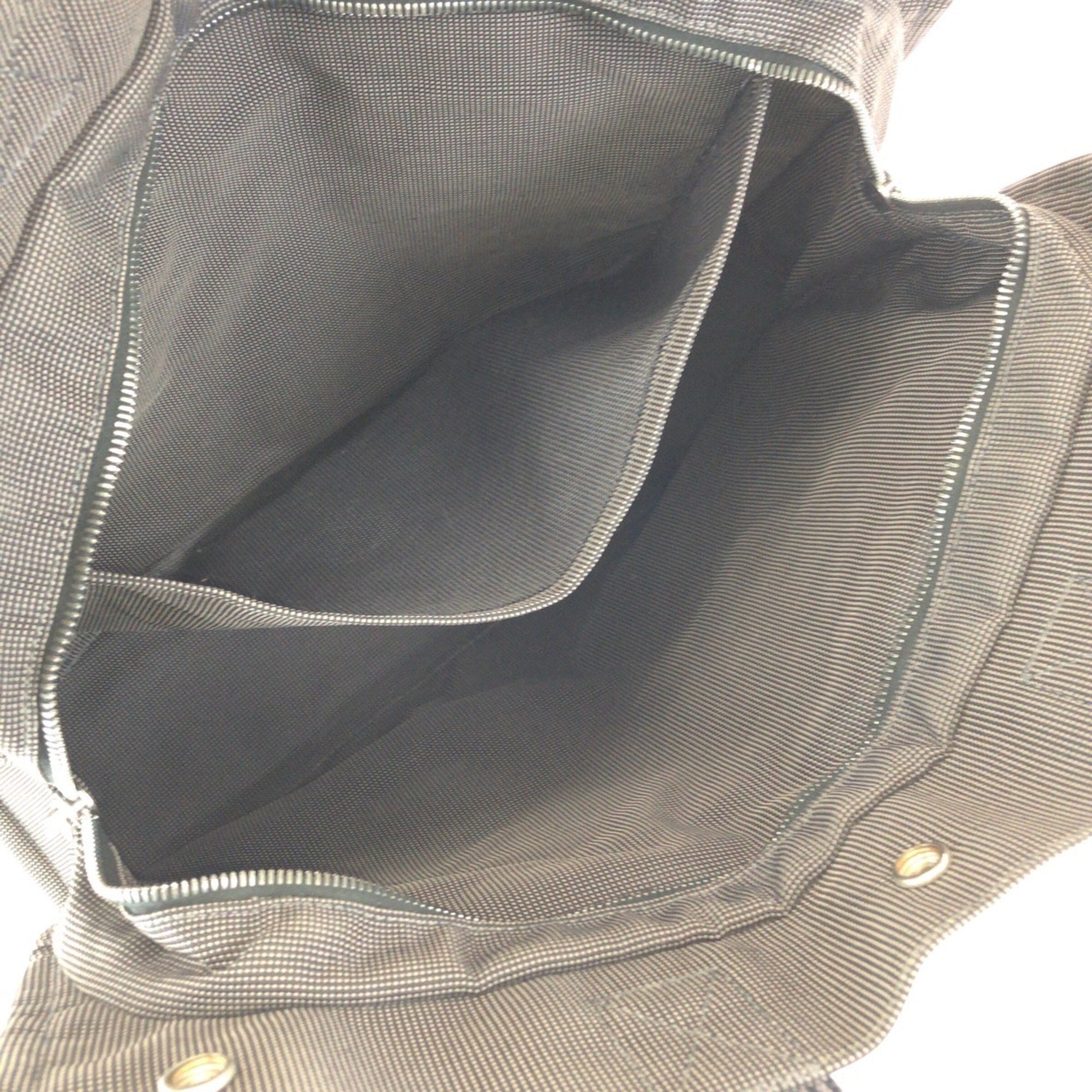 Hermes Gray Polyamide Polyester Handbag Tote Bag (Pre-Owned)