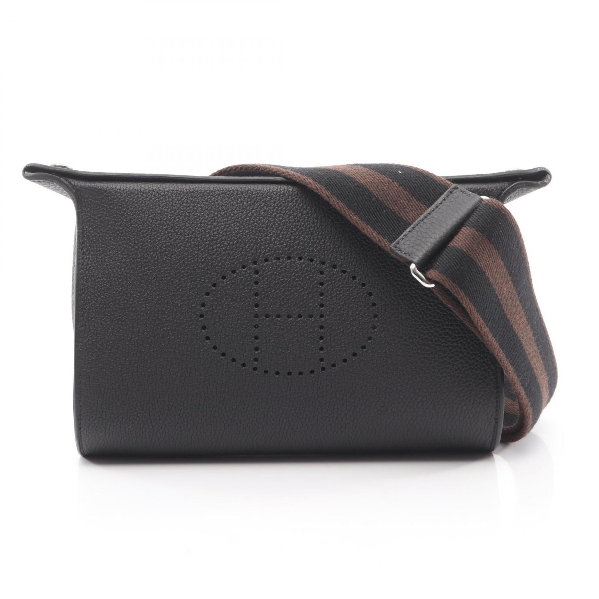 Hermes Black Togo Leather Handbag Shoulder Bag (Pre-Owned)