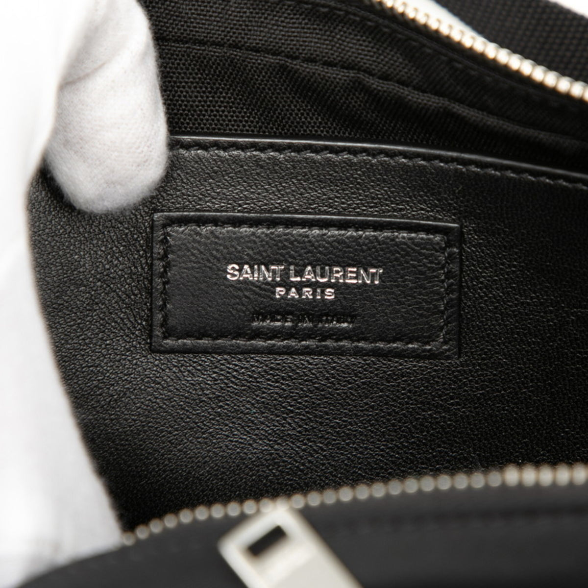 Saint Laurent Black Nylon Patent Leather Shoulder Bag (Pre-Owned)