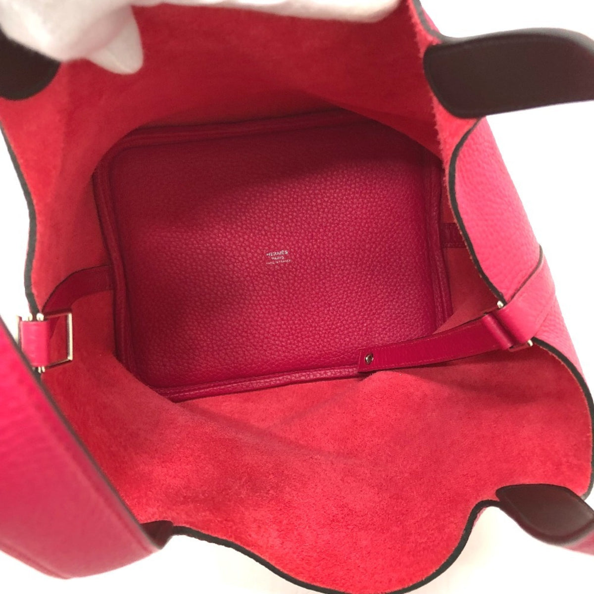 Hermes Pink Togo Leather Handbag Tote Bag (Pre-Owned)